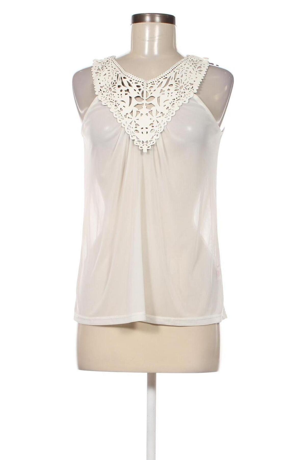 Γυναικείο αμάνικο μπλουζάκι Atmosphere, Μέγεθος XS, Χρώμα Λευκό, Τιμή 2,65 €