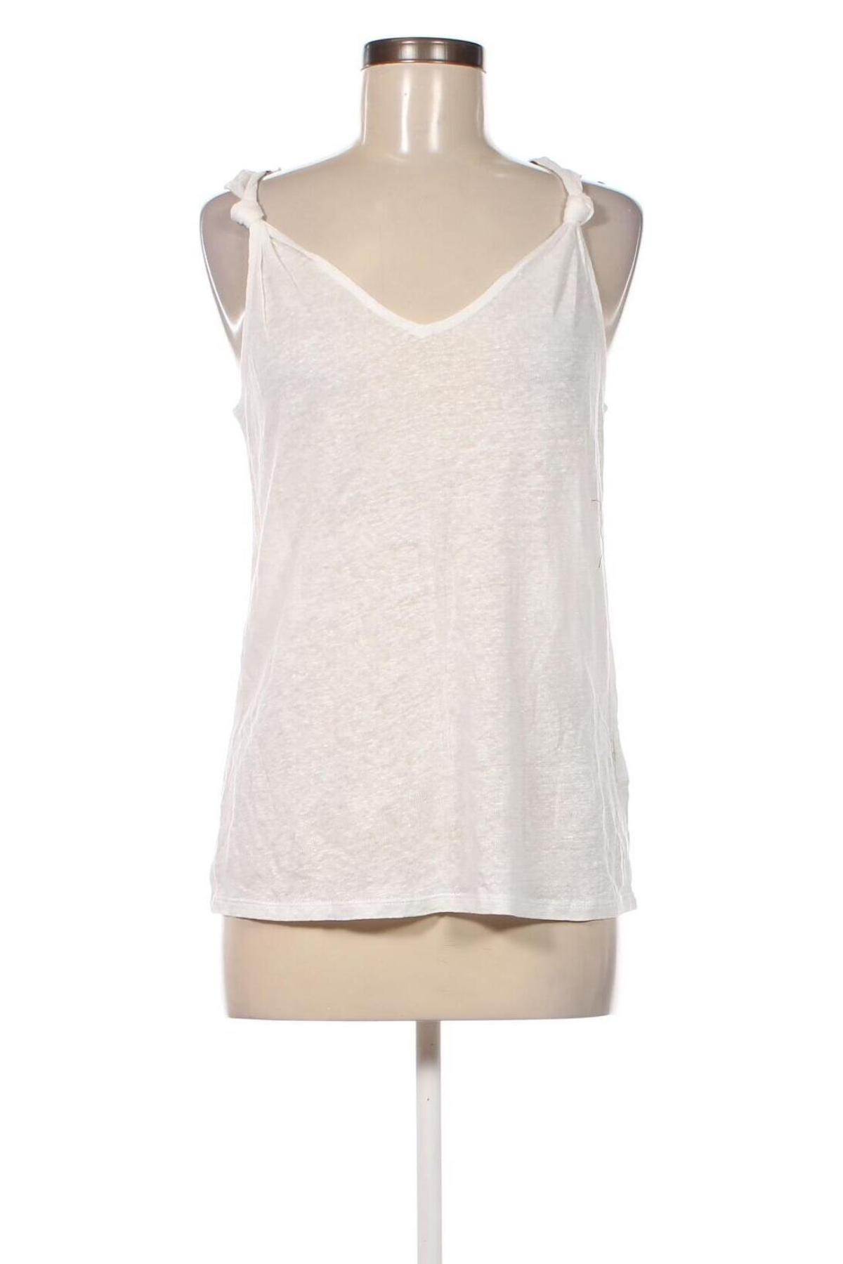 Γυναικείο αμάνικο μπλουζάκι Camaieu, Μέγεθος L, Χρώμα Λευκό, Τιμή 4,65 €