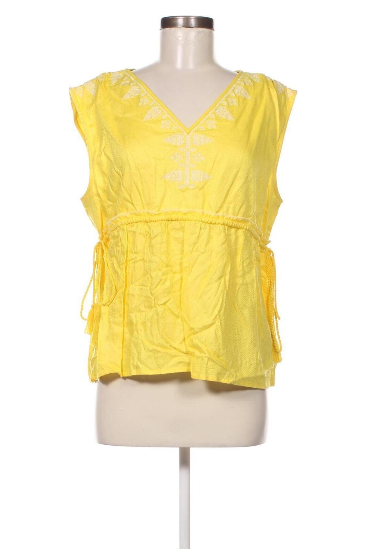 Γυναικείο αμάνικο μπλουζάκι Caroll, Μέγεθος XL, Χρώμα Κίτρινο, Τιμή 5,08 €