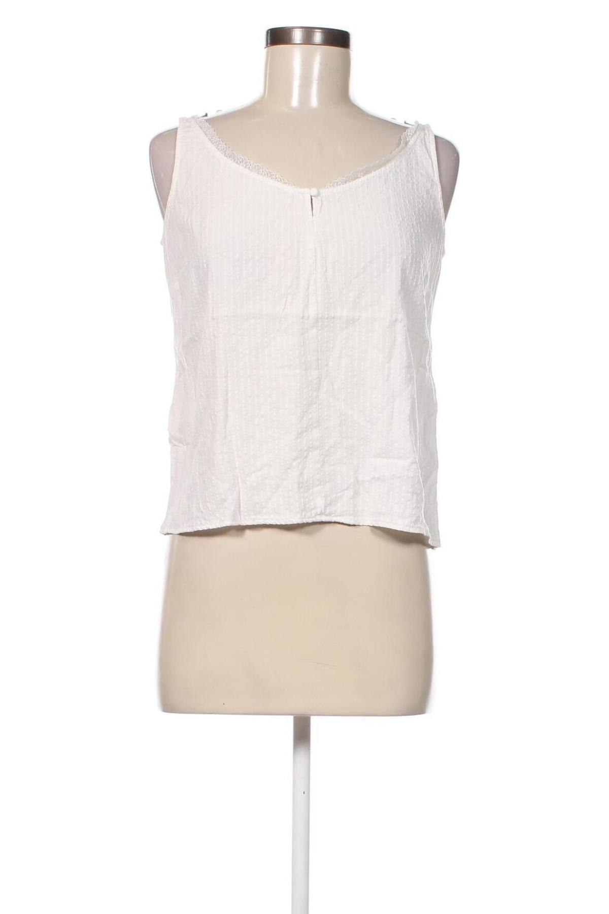Γυναικείο αμάνικο μπλουζάκι Comma,, Μέγεθος S, Χρώμα Λευκό, Τιμή 12,37 €