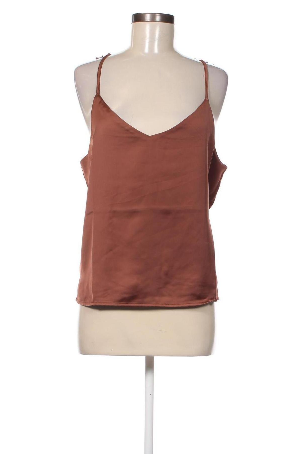 Γυναικείο αμάνικο μπλουζάκι JJXX, Μέγεθος XL, Χρώμα Καφέ, Τιμή 4,04 €