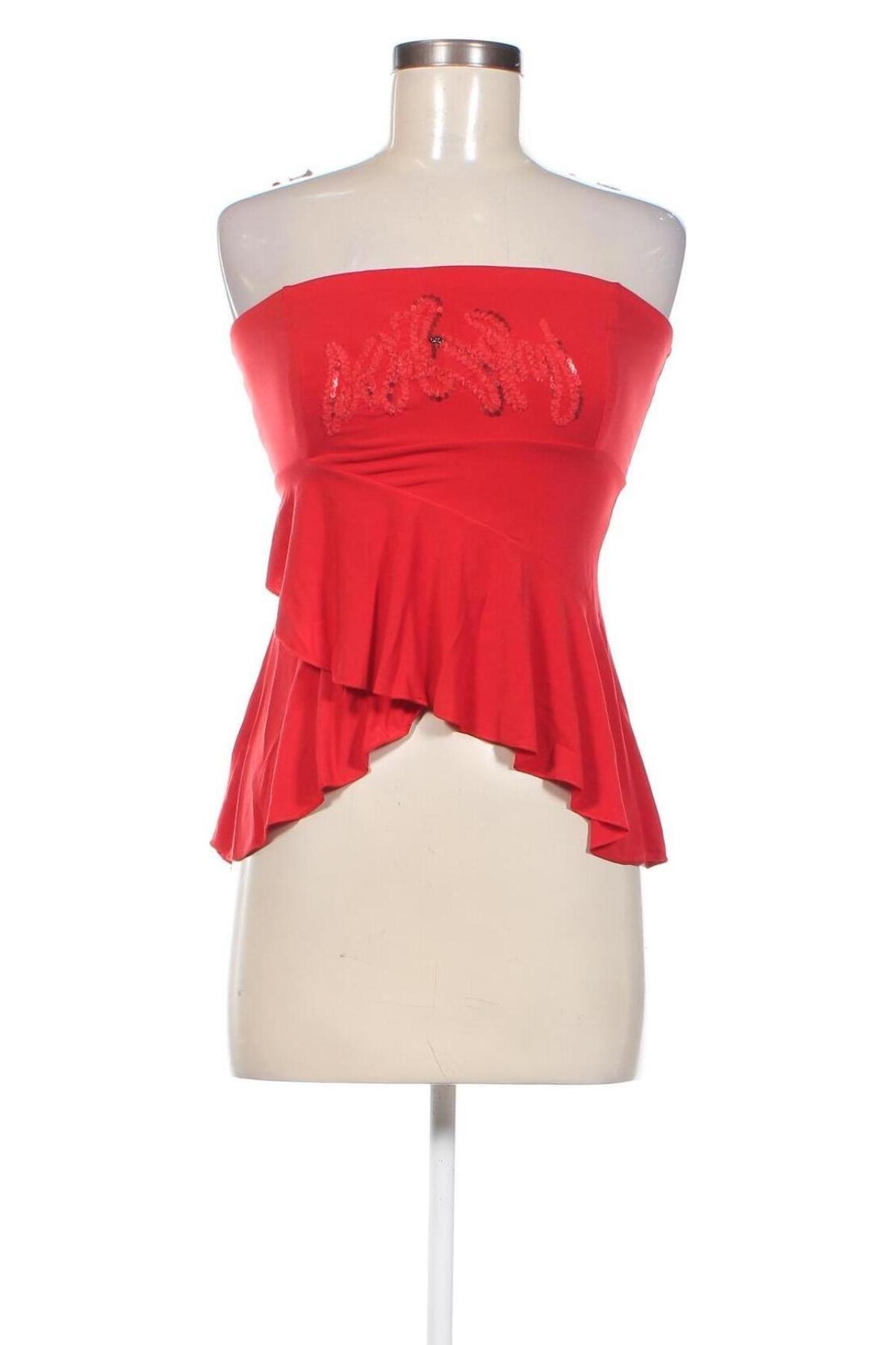 Γυναικείο αμάνικο μπλουζάκι La Mode Est A Vous, Μέγεθος S, Χρώμα Κόκκινο, Τιμή 2,71 €