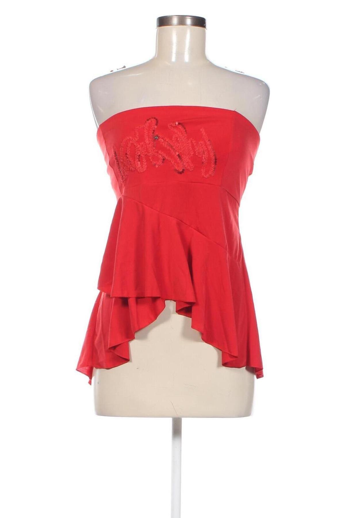 Γυναικείο αμάνικο μπλουζάκι La Mode Est A Vous, Μέγεθος XL, Χρώμα Κόκκινο, Τιμή 2,71 €