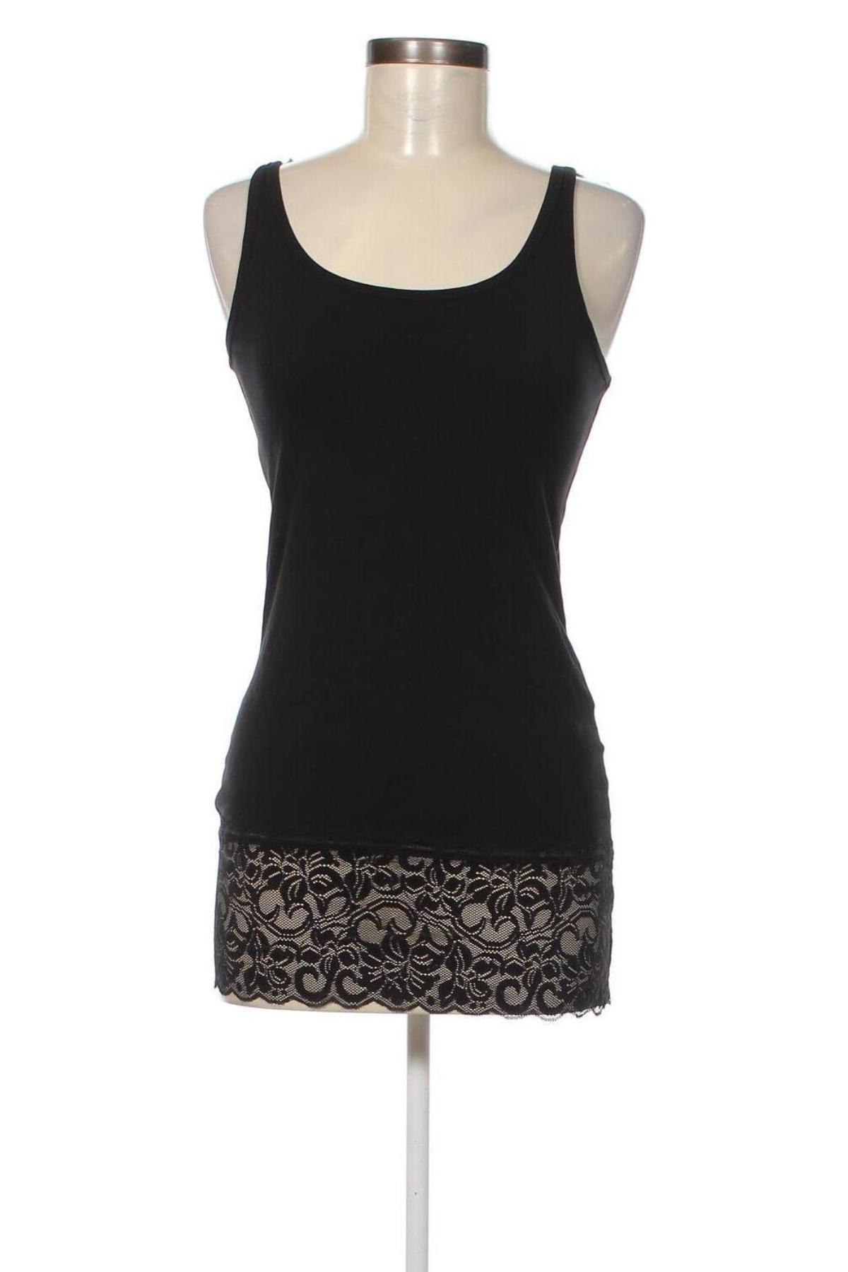 Γυναικείο αμάνικο μπλουζάκι Laura Torelli, Μέγεθος S, Χρώμα Μαύρο, Τιμή 2,41 €