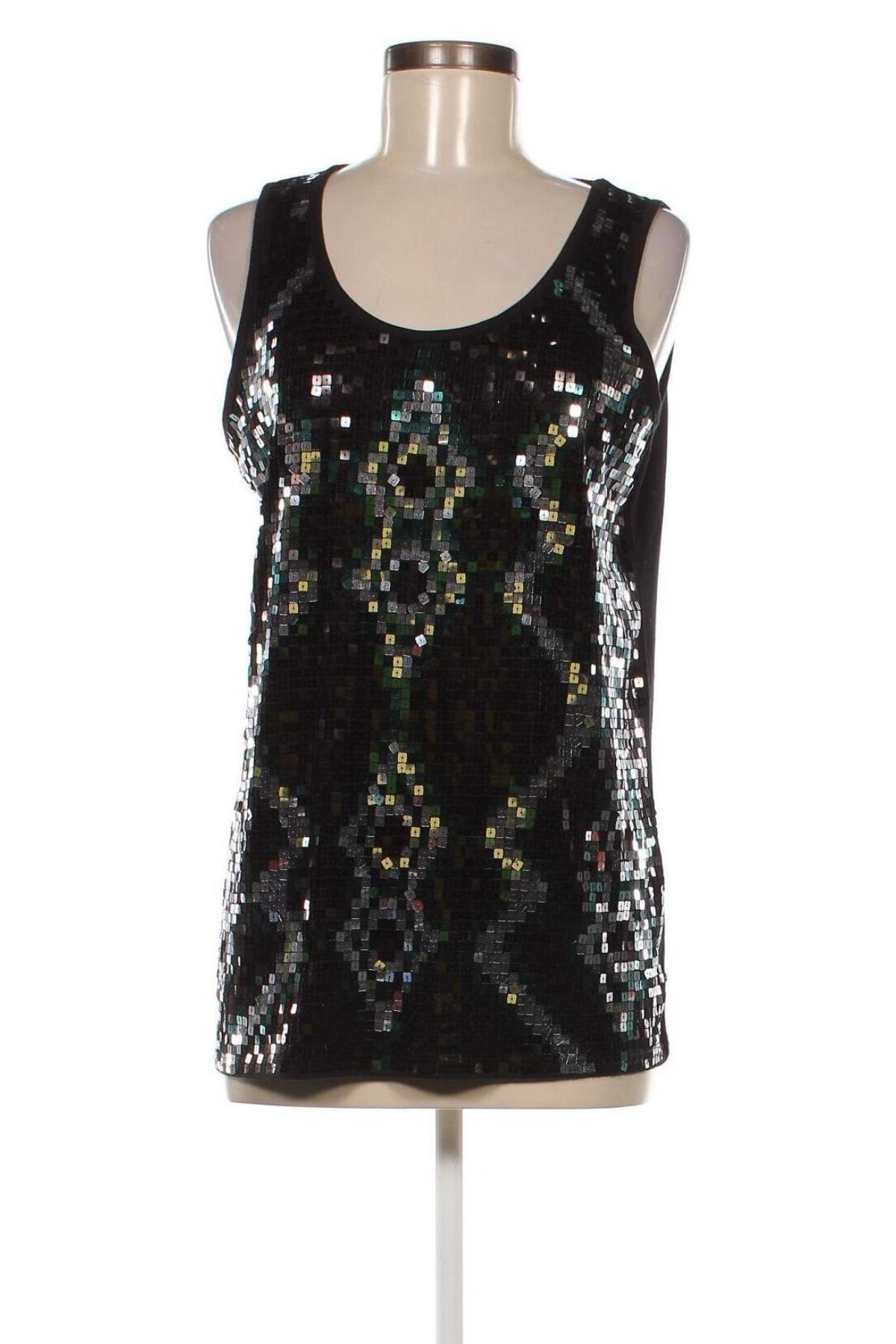 Γυναικείο αμάνικο μπλουζάκι Ms Mode, Μέγεθος L, Χρώμα Μαύρο, Τιμή 2,97 €