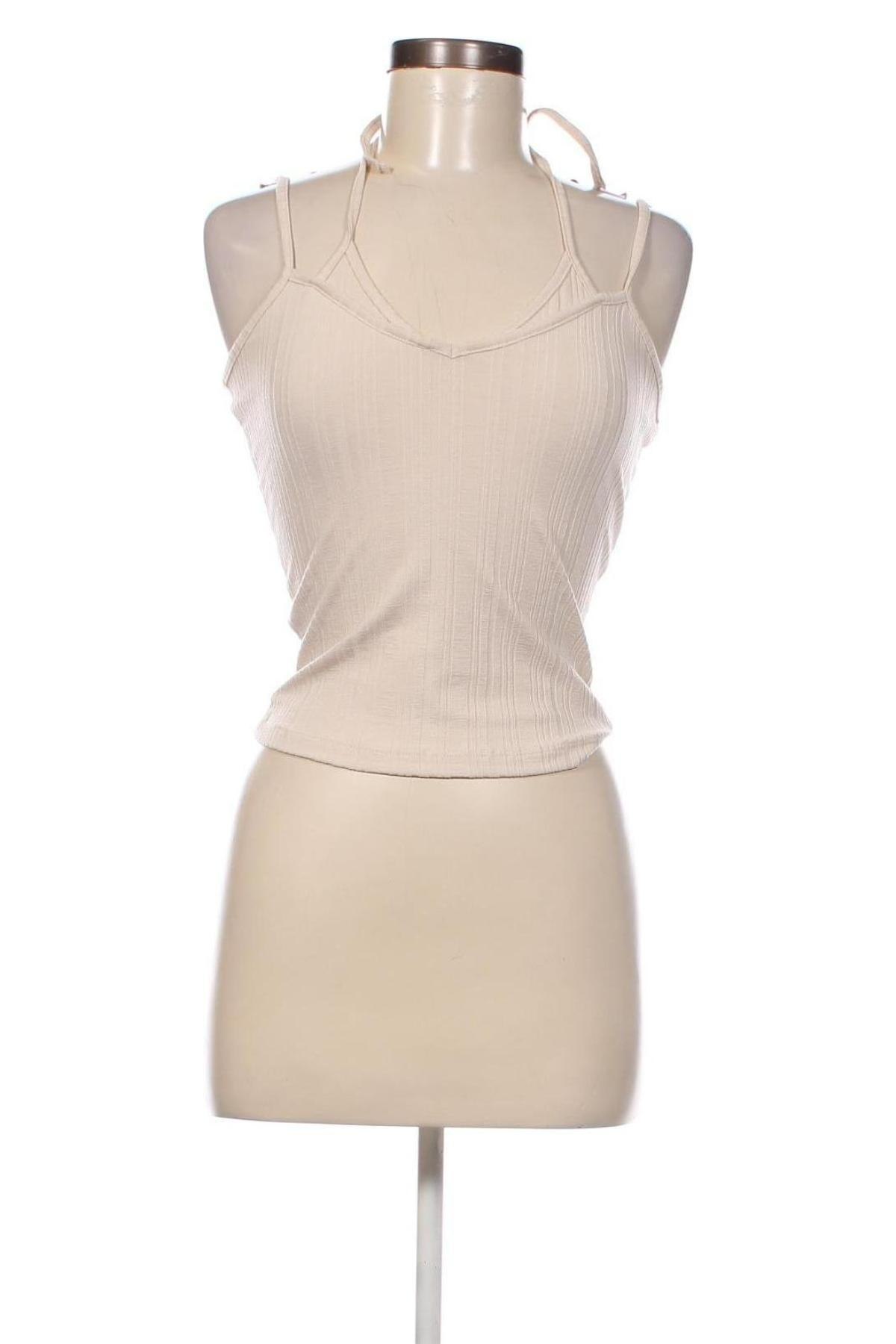 Γυναικείο αμάνικο μπλουζάκι NA-KD, Μέγεθος M, Χρώμα  Μπέζ, Τιμή 2,99 €