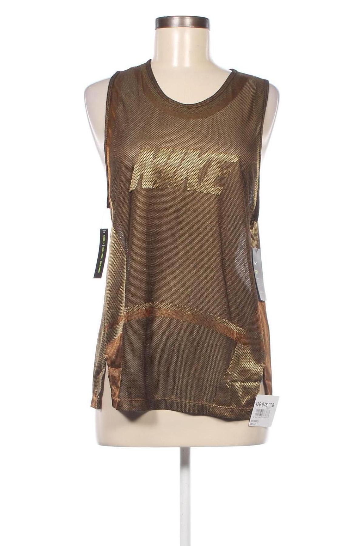 Damska koszulka na ramiączkach Nike, Rozmiar S, Kolor Brązowy, Cena 182,31 zł