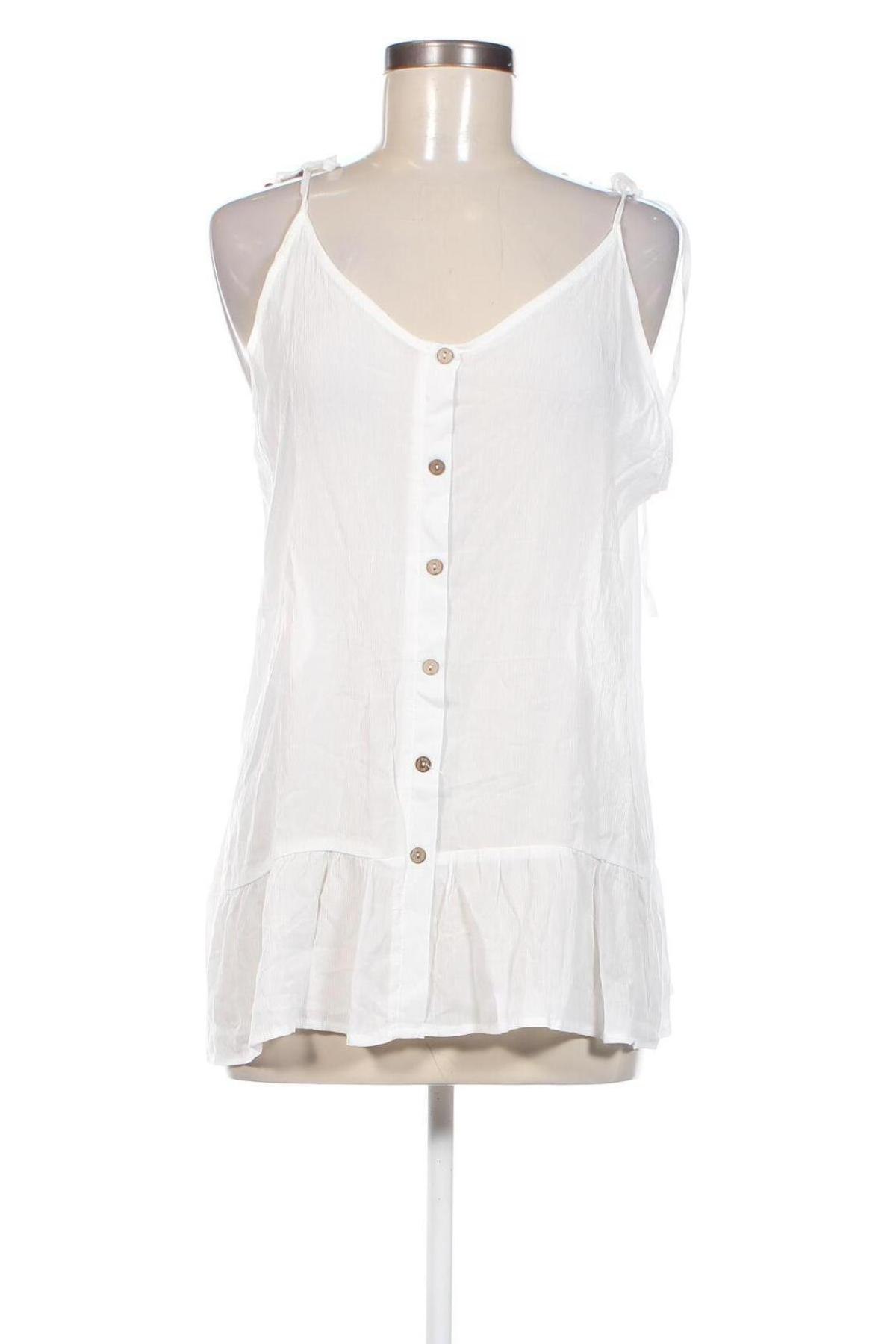Γυναικείο αμάνικο μπλουζάκι Rinascimento, Μέγεθος L, Χρώμα Λευκό, Τιμή 29,90 €