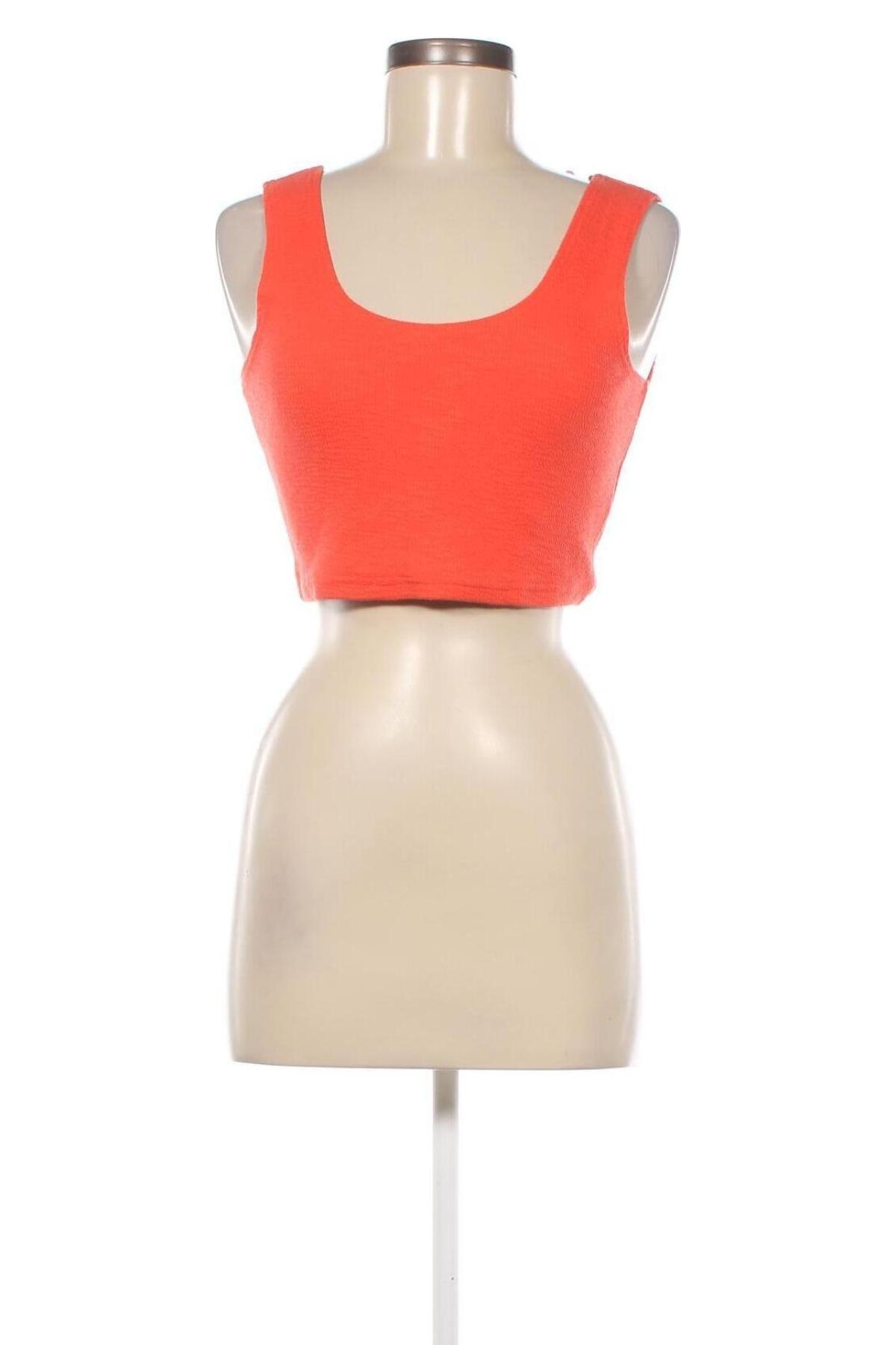 Γυναικείο αμάνικο μπλουζάκι Weekday, Μέγεθος M, Χρώμα Πορτοκαλί, Τιμή 4,87 €