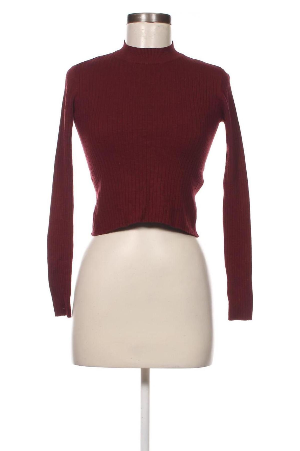 Дамски пуловер Bershka, Размер M, Цвят Червен, Цена 6,12 лв.