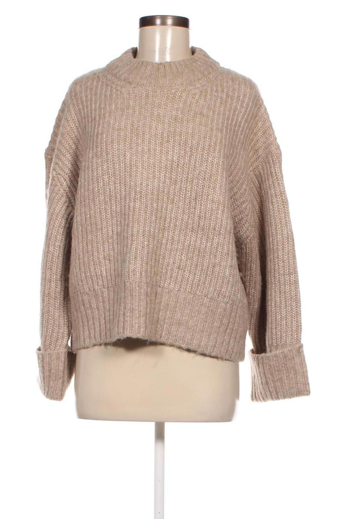 Γυναικείο πουλόβερ Gina Tricot, Μέγεθος XL, Χρώμα  Μπέζ, Τιμή 12,25 €