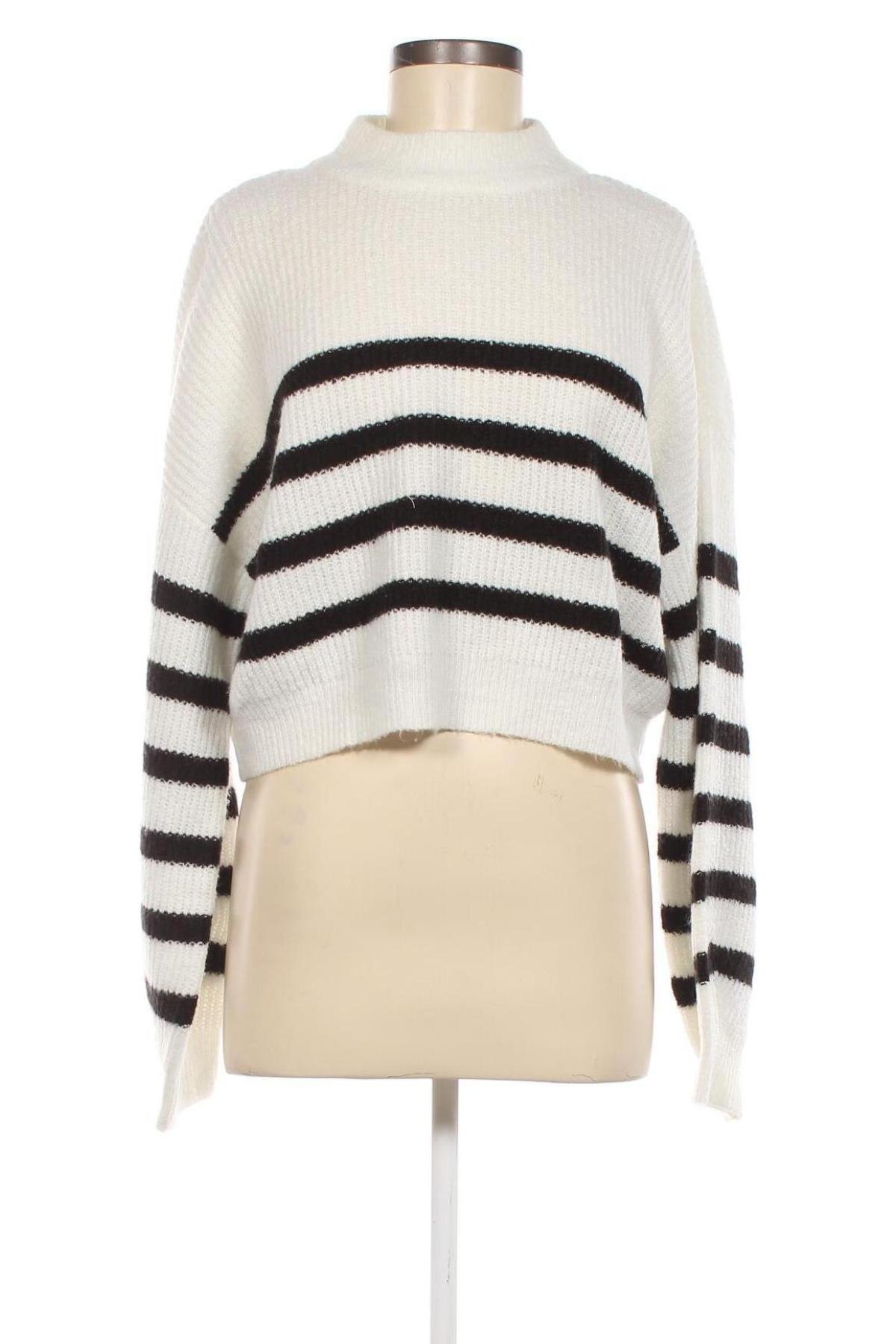Дамски пуловер Nelly, Размер M, Цвят Бял, Цена 13,05 лв.