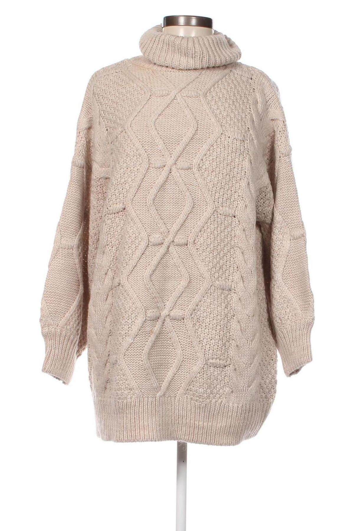 Γυναικείο πουλόβερ Object, Μέγεθος M, Χρώμα  Μπέζ, Τιμή 8,52 €