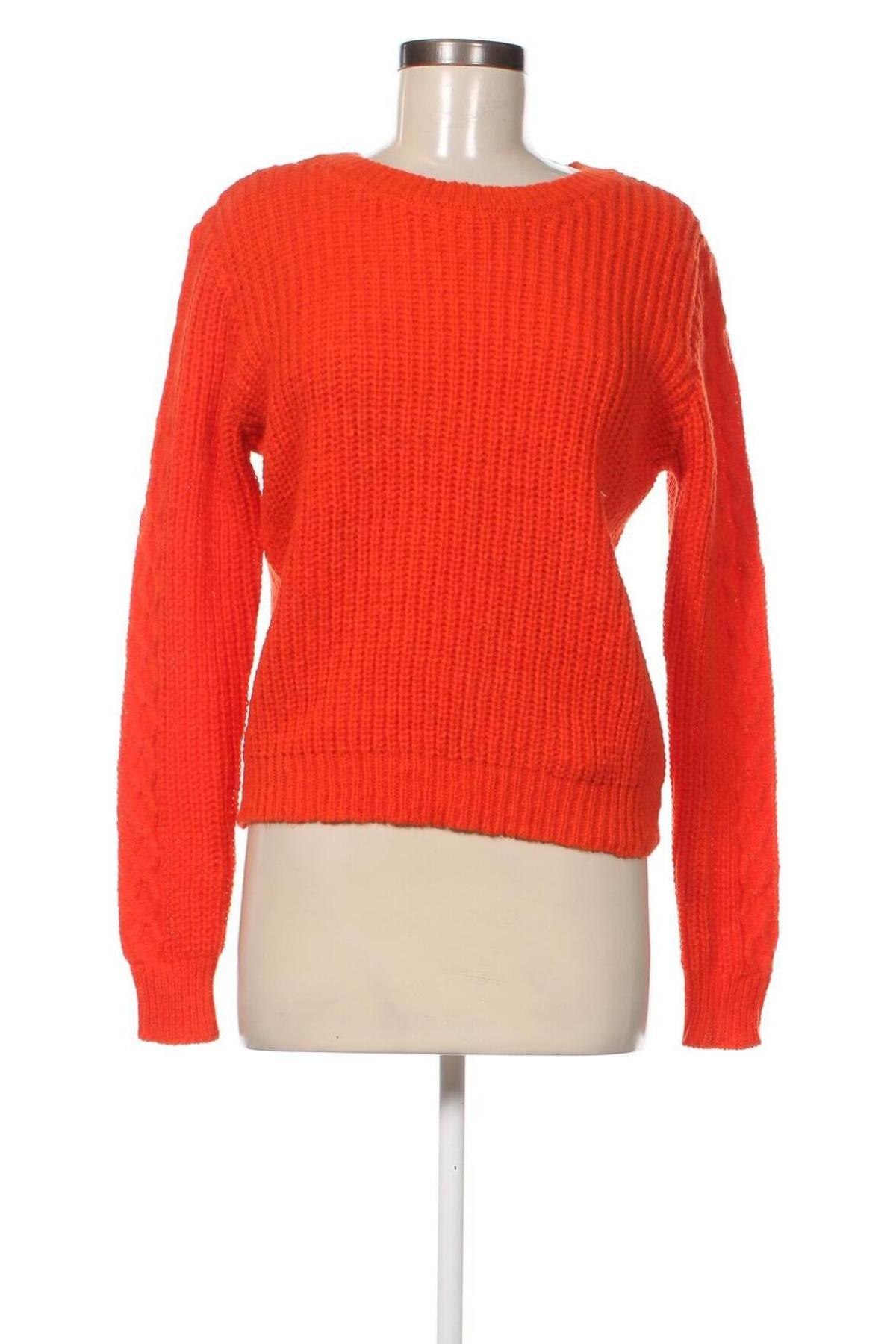 Дамски пуловер Pieces, Размер S, Цвят Оранжев, Цена 25,92 лв.