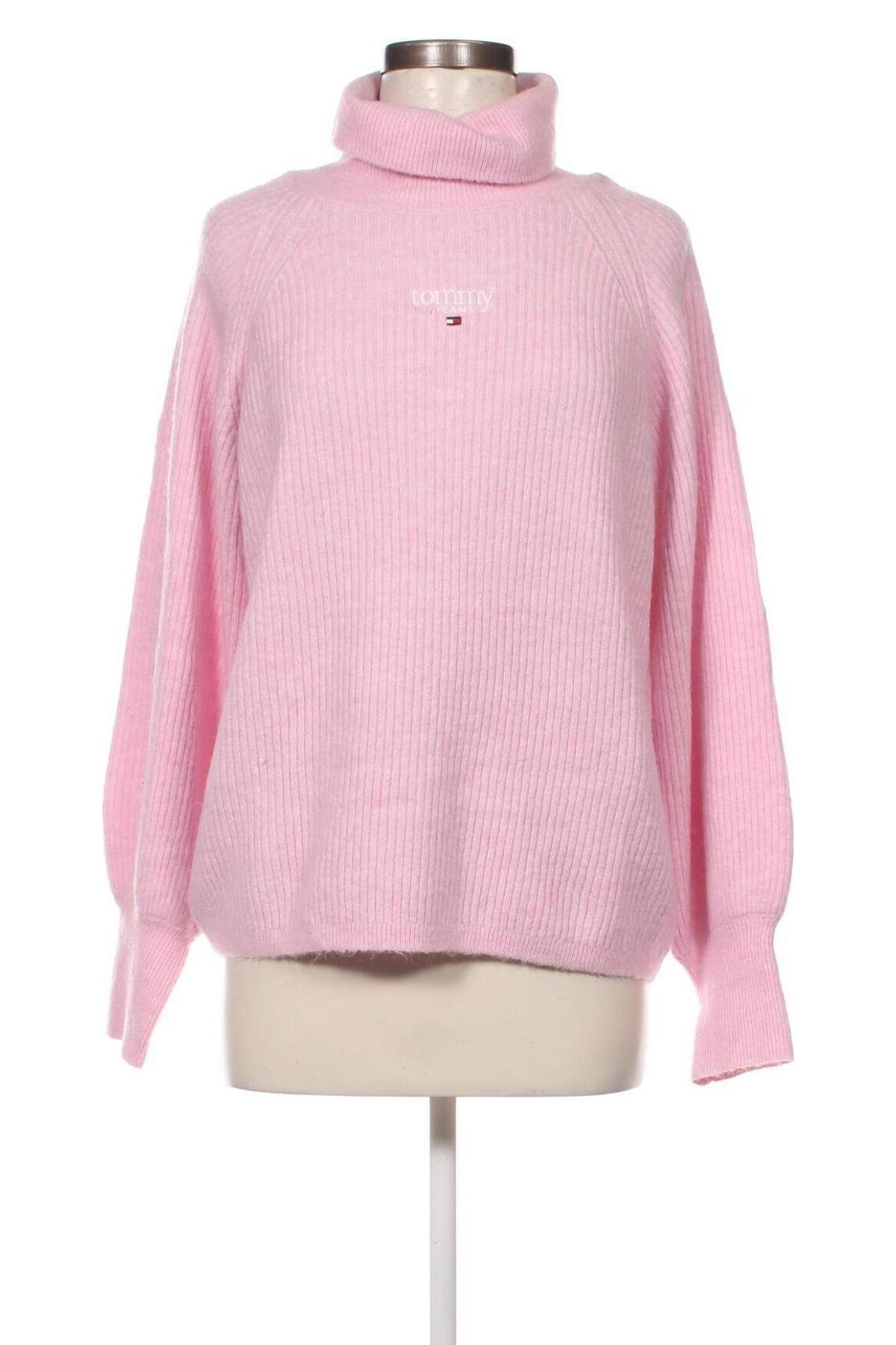 Дамски пуловер Tommy Jeans, Размер S, Цвят Розов, Цена 177,00 лв.