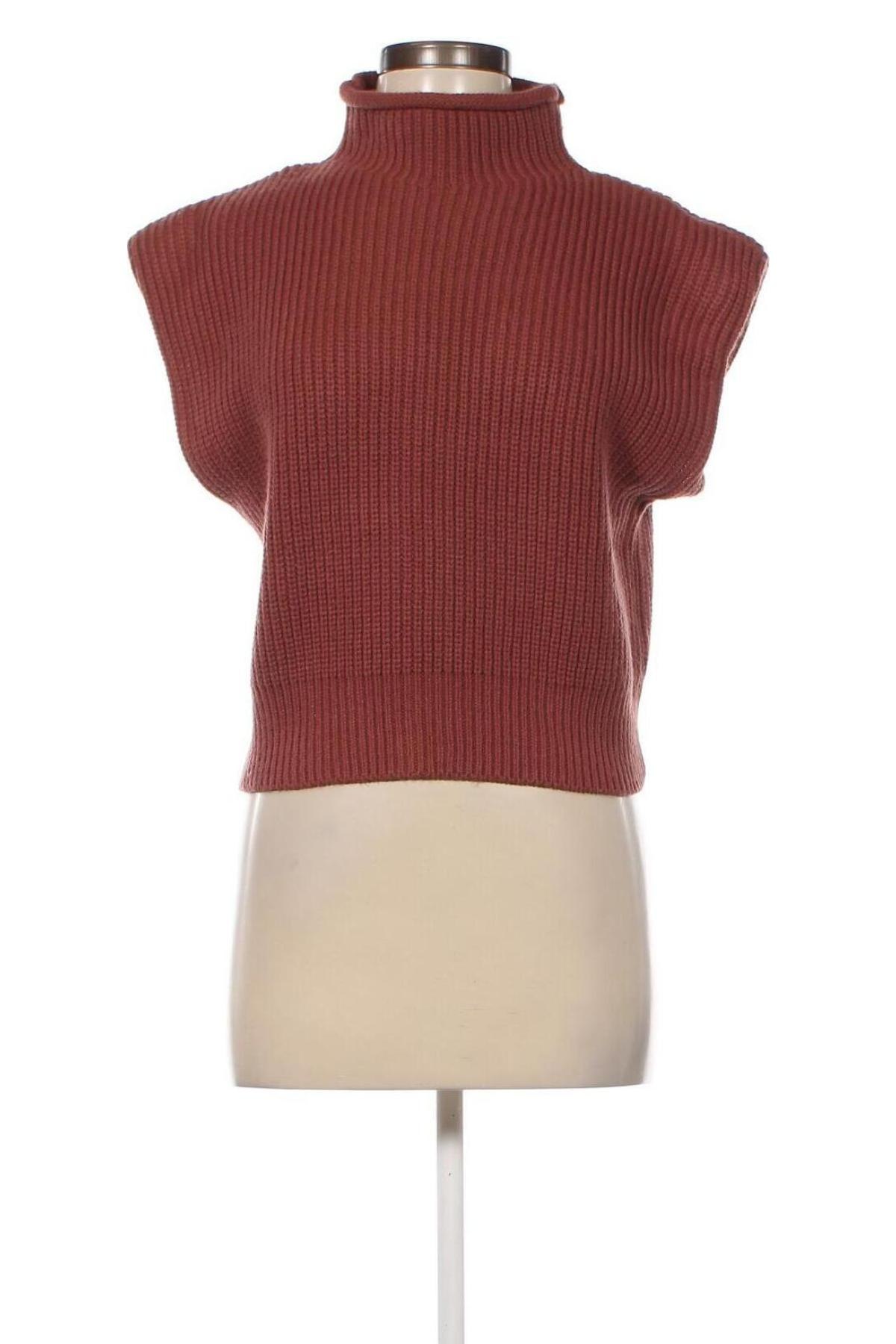 Дамски пуловер Zara, Размер S, Цвят Кафяв, Цена 11,99 лв.