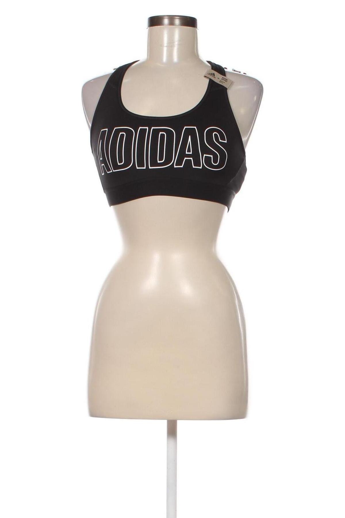 Γυναίκειο αθλητικό τοπ Adidas, Μέγεθος XS, Χρώμα Μαύρο, Τιμή 22,83 €