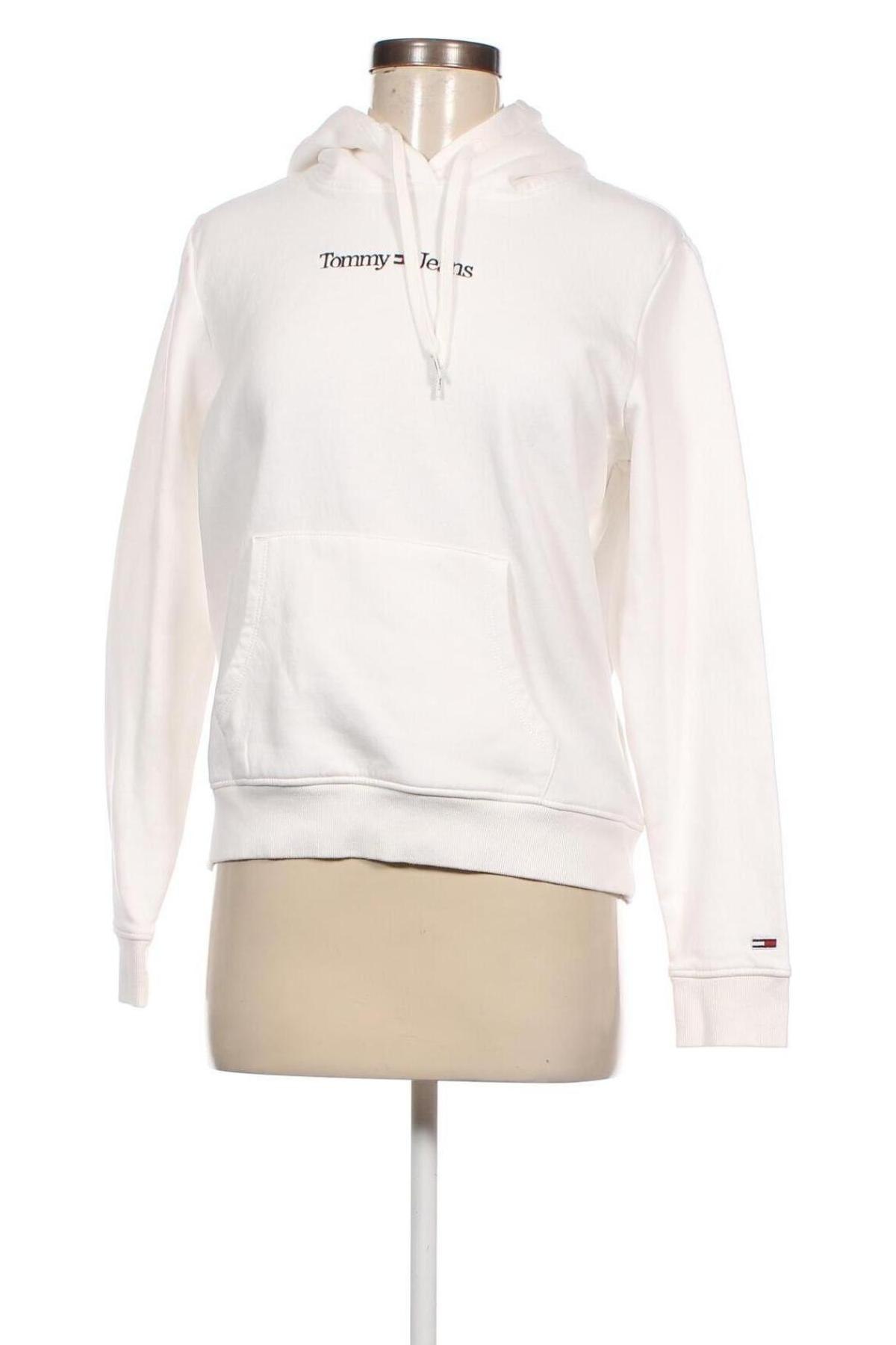 Damen Sweatshirt Tommy Jeans, Größe M, Farbe Weiß, Preis 55,69 €