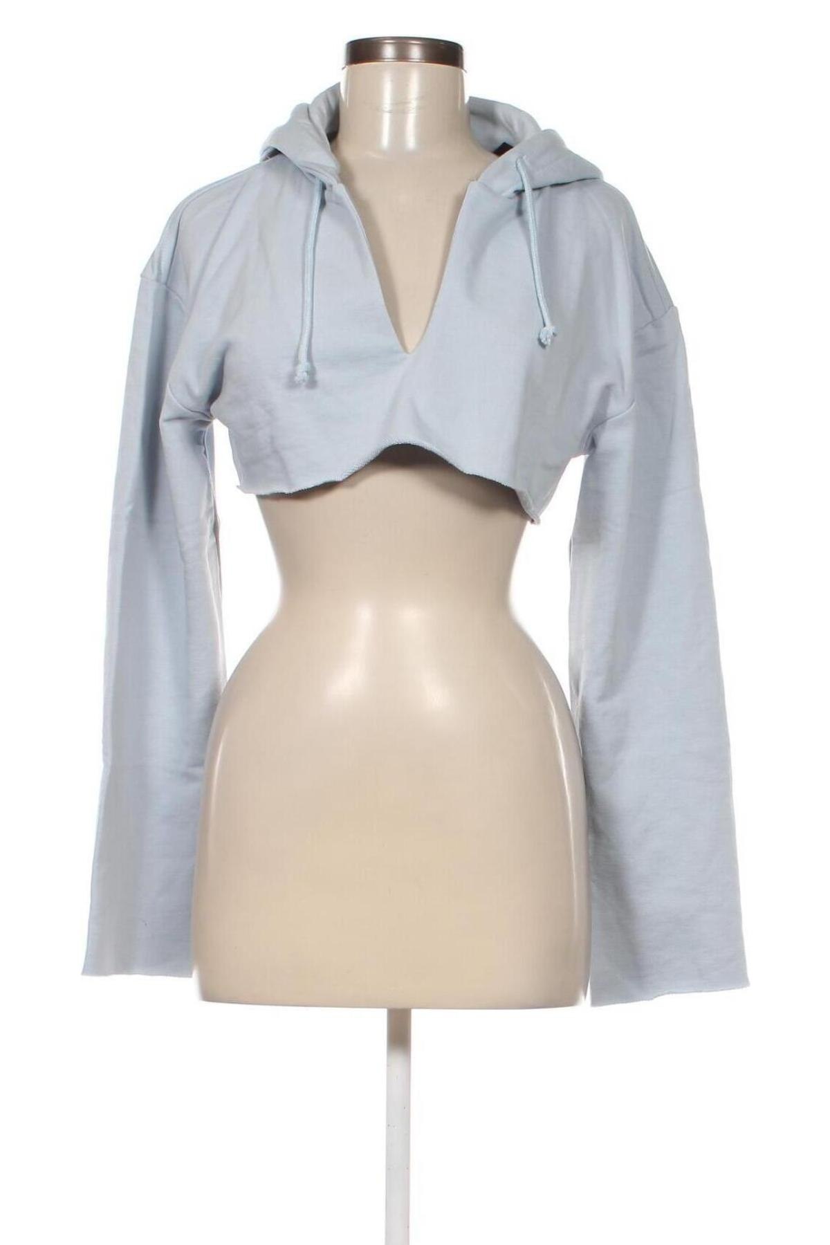 Γυναικείο φούτερ Weekday, Μέγεθος XS, Χρώμα Μπλέ, Τιμή 11,36 €