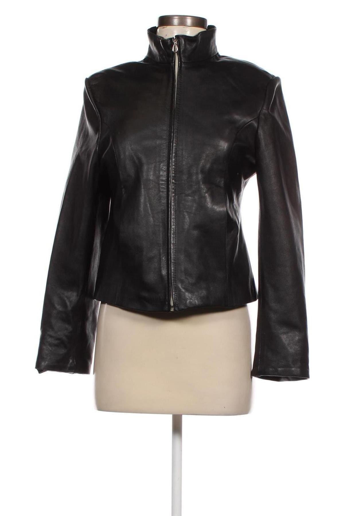 Damen Lederjacke, Größe L, Farbe Schwarz, Preis € 54,74