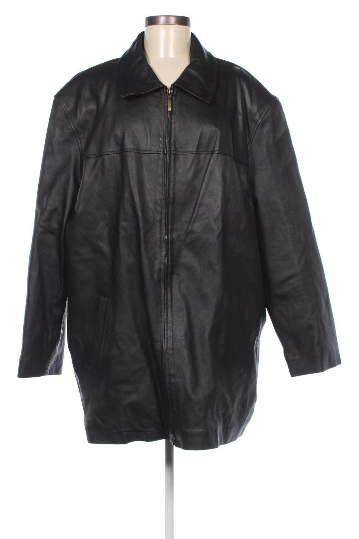 Γυναικείο δερμάτινο μπουφάν, Μέγεθος XXL, Χρώμα Μαύρο, Τιμή 46,99 €