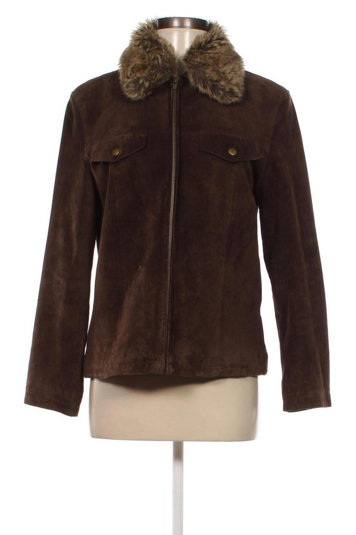 Dámska kožená bunda  Authentic Clothing Company, Veľkosť L, Farba Hnedá, Cena  14,38 €
