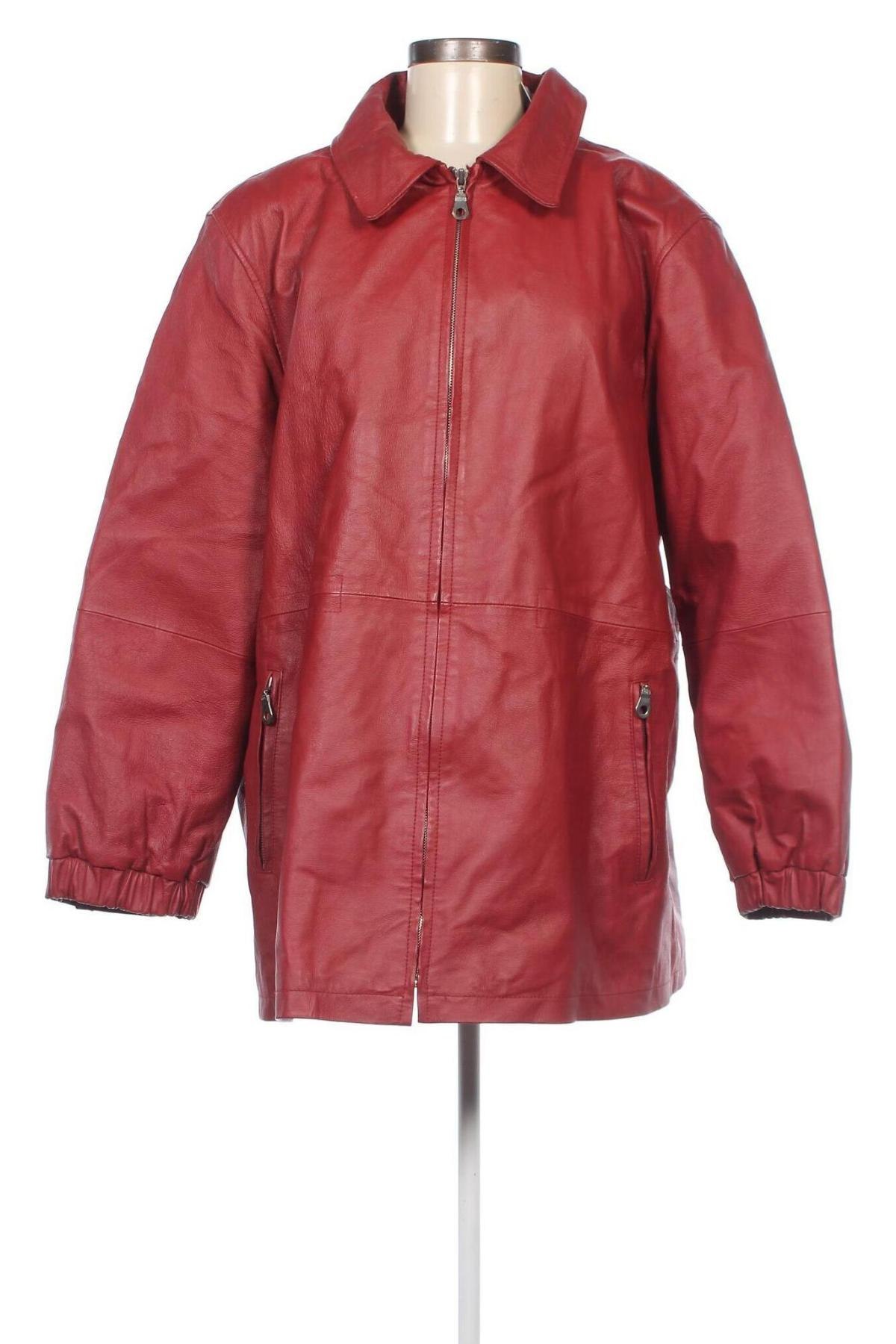 Γυναικείο δερμάτινο μπουφάν Caren Pfleger, Μέγεθος XXL, Χρώμα Κόκκινο, Τιμή 54,28 €