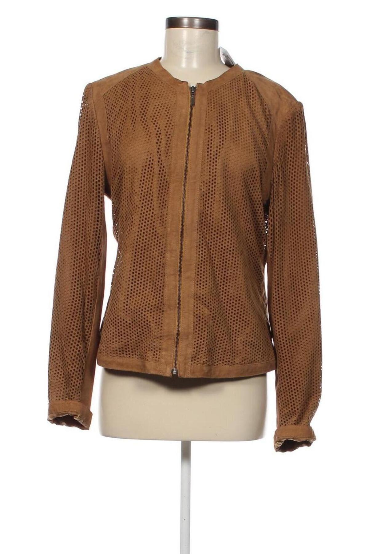 Dámska kožená bunda  Cigno Nero, Veľkosť XL, Farba Hnedá, Cena  123,12 €