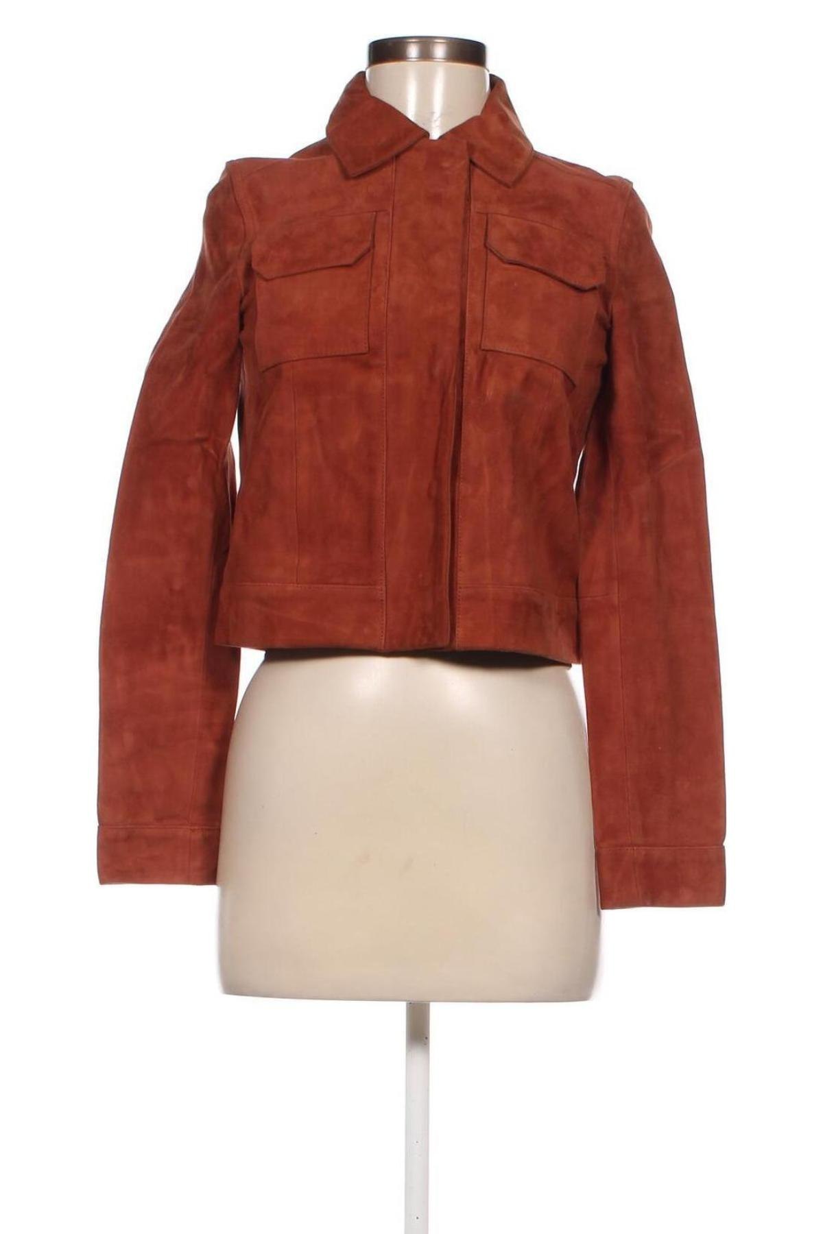 Dámska kožená bunda  Sinequanone, Veľkosť S, Farba Oranžová, Cena  171,79 €