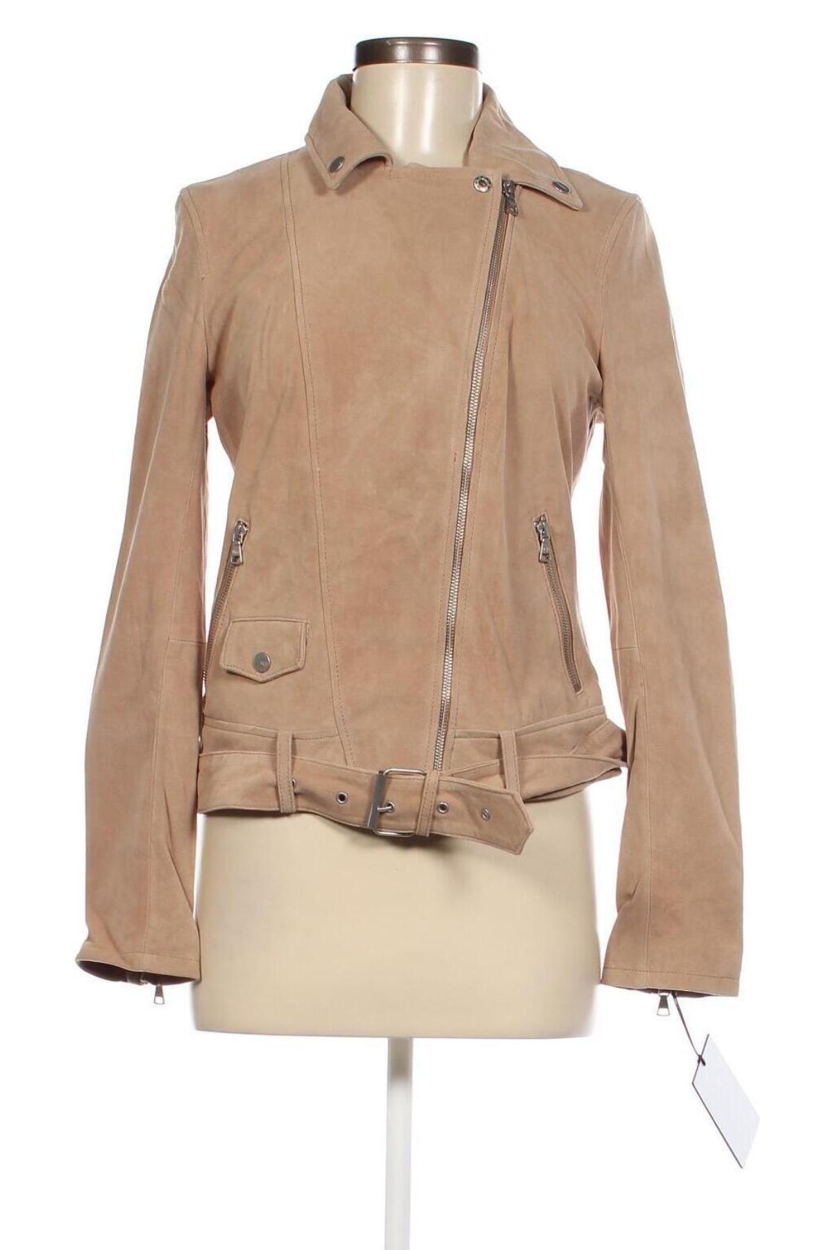 Damen Lederjacke UGG Australia, Größe S, Farbe Beige, Preis 333,51 €