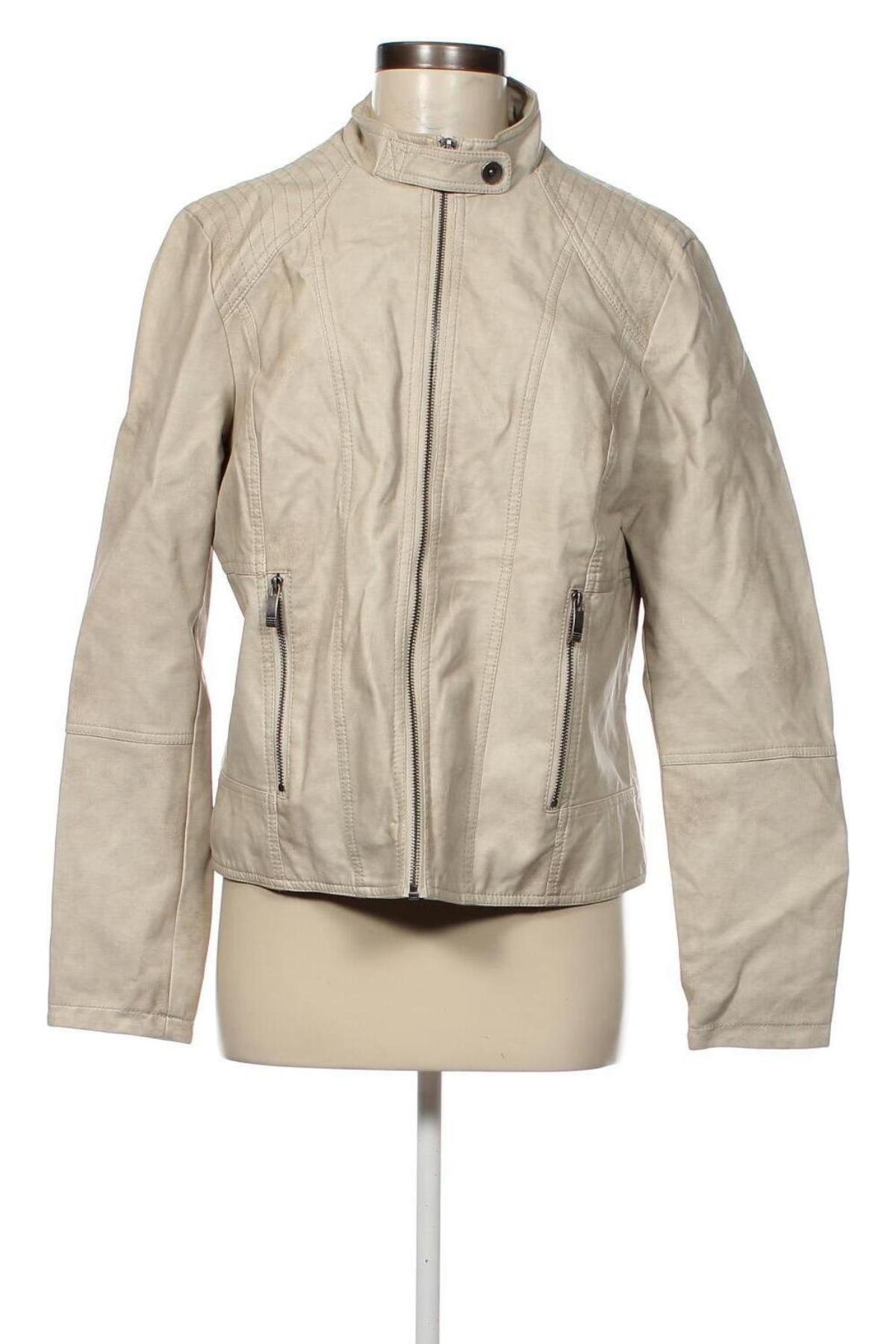 Dámska kožená bunda  Up 2 Fashion, Veľkosť L, Farba Béžová, Cena  17,50 €