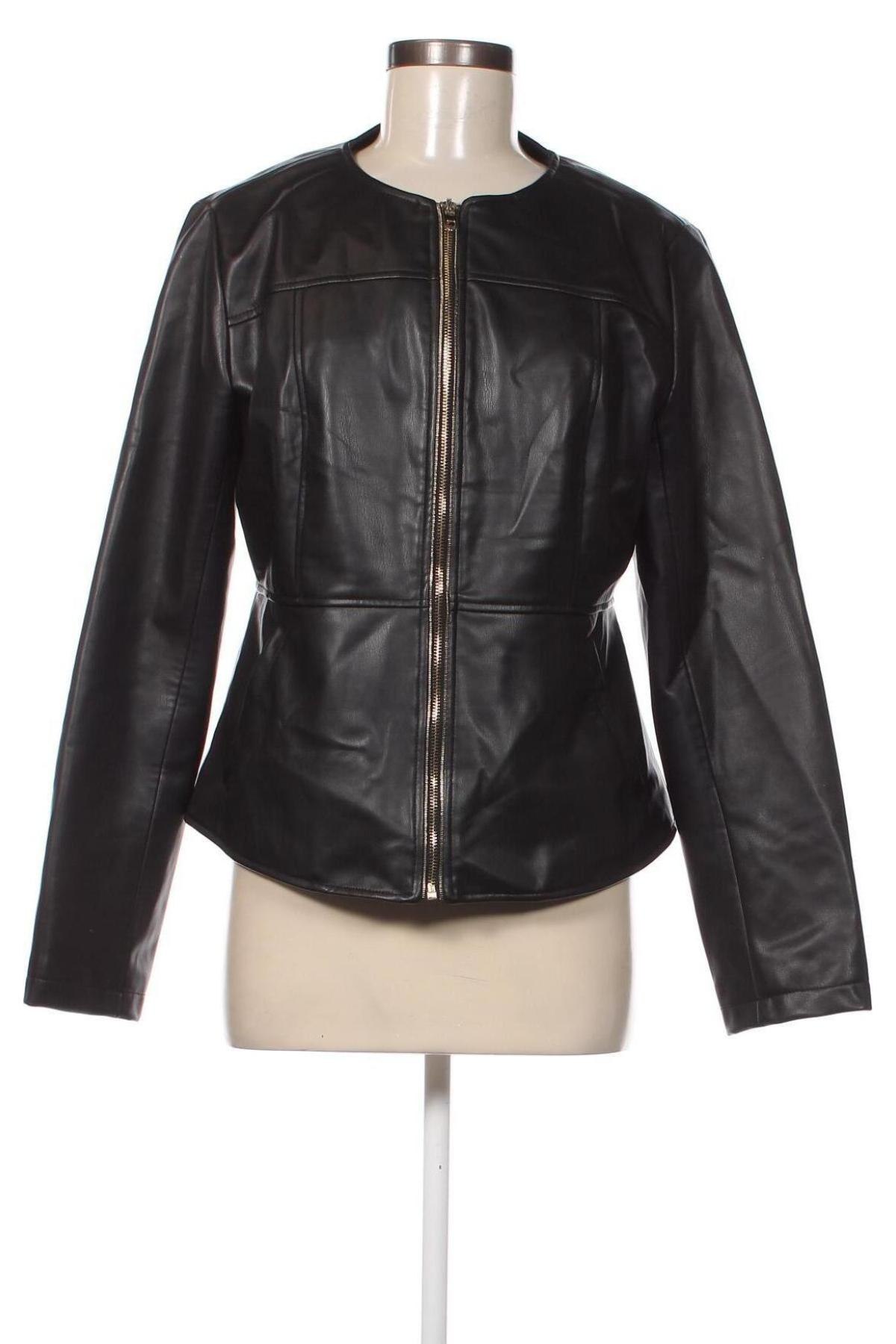 Damen Lederjacke Zara, Größe XXL, Farbe Schwarz, Preis 20,18 €