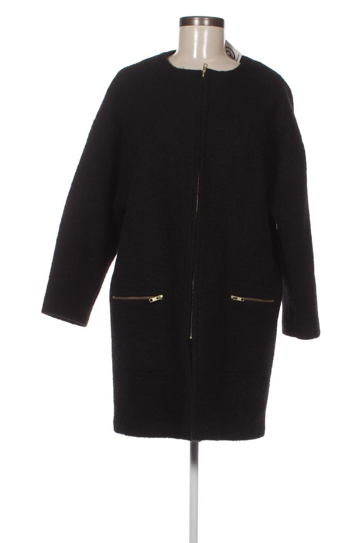 Дамско палто, Размер L, Цвят Черен, Цена 63,90 лв.
