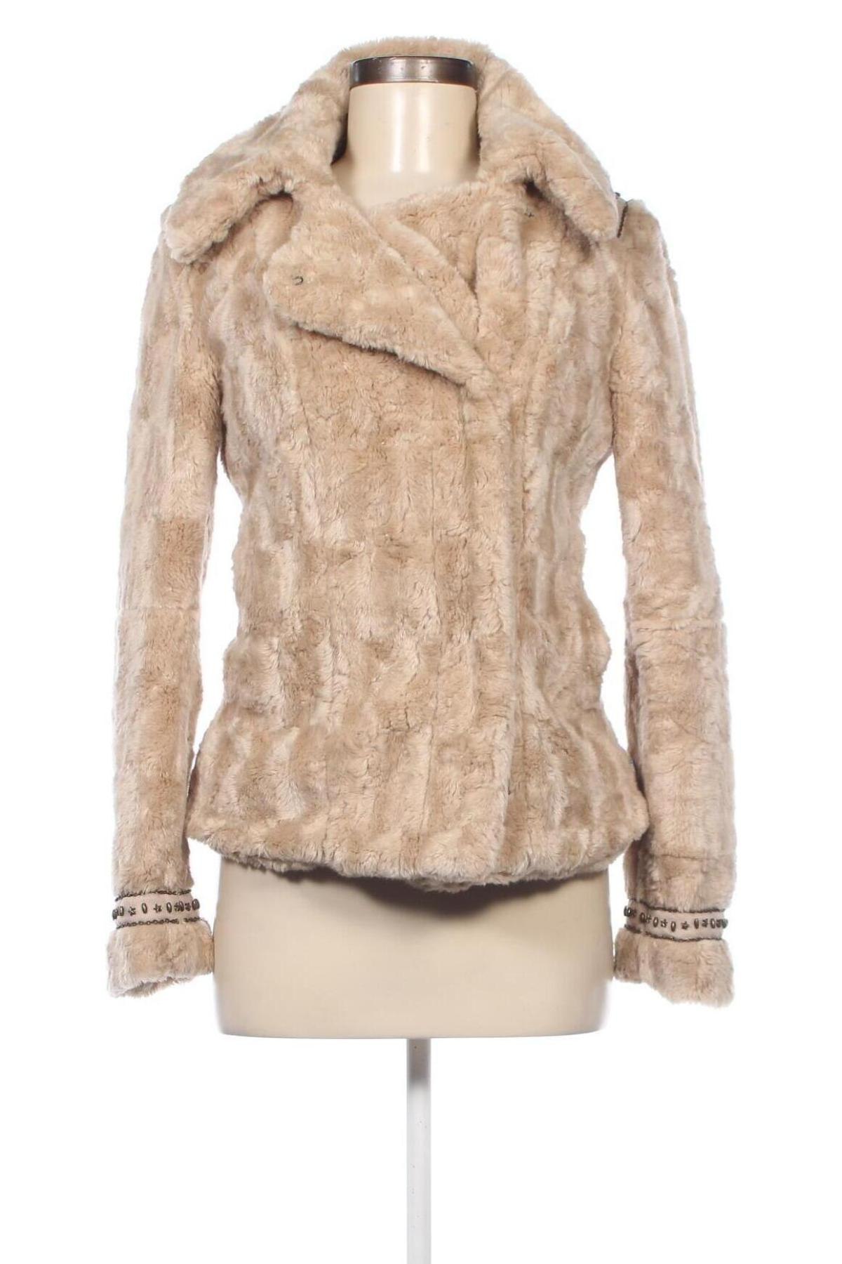 Дамско палто Dept, Размер S, Цвят Бежов, Цена 107,53 лв.