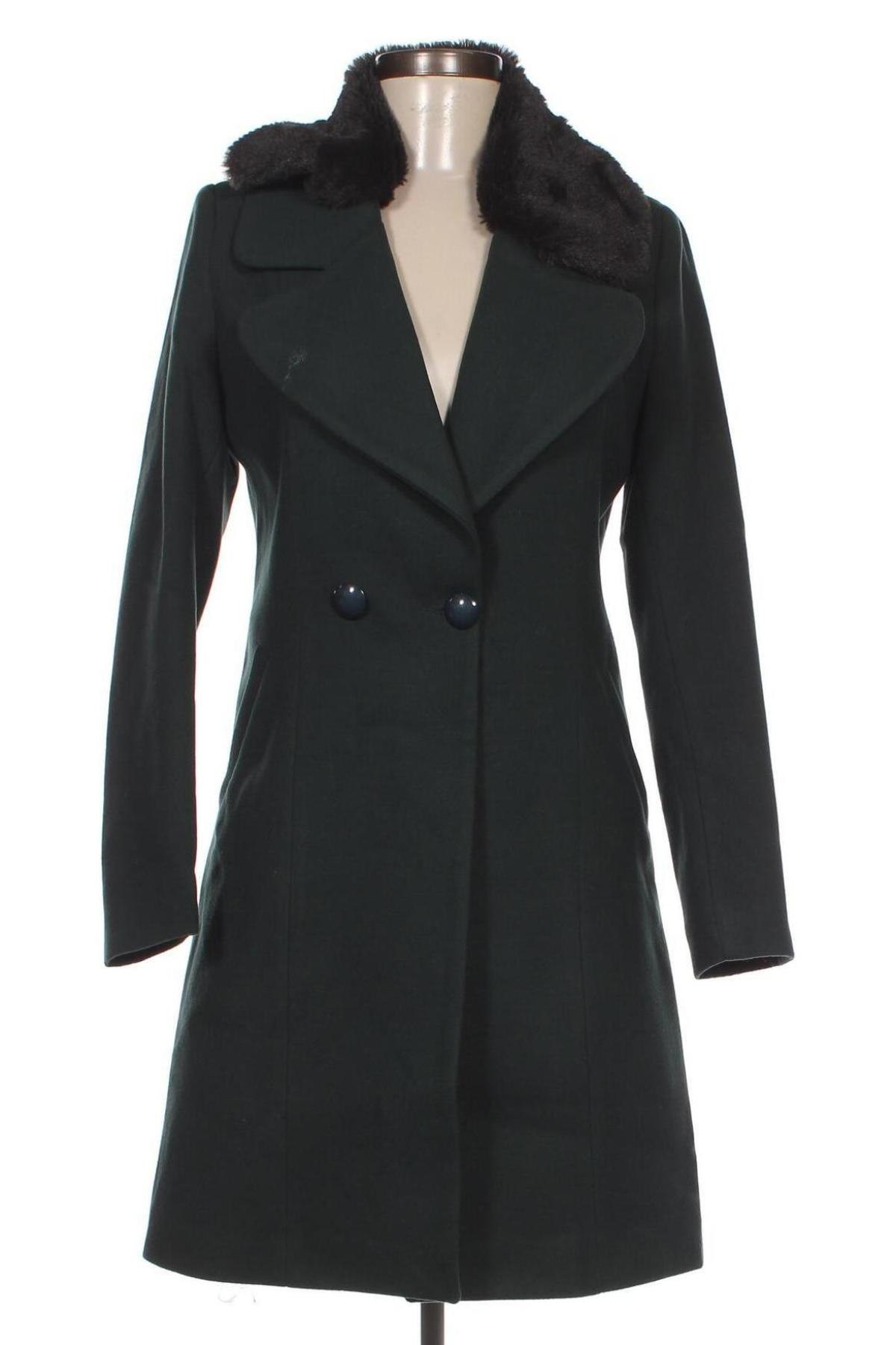 Γυναικείο παλτό Dewberry, Μέγεθος M, Χρώμα Πράσινο, Τιμή 33,69 €