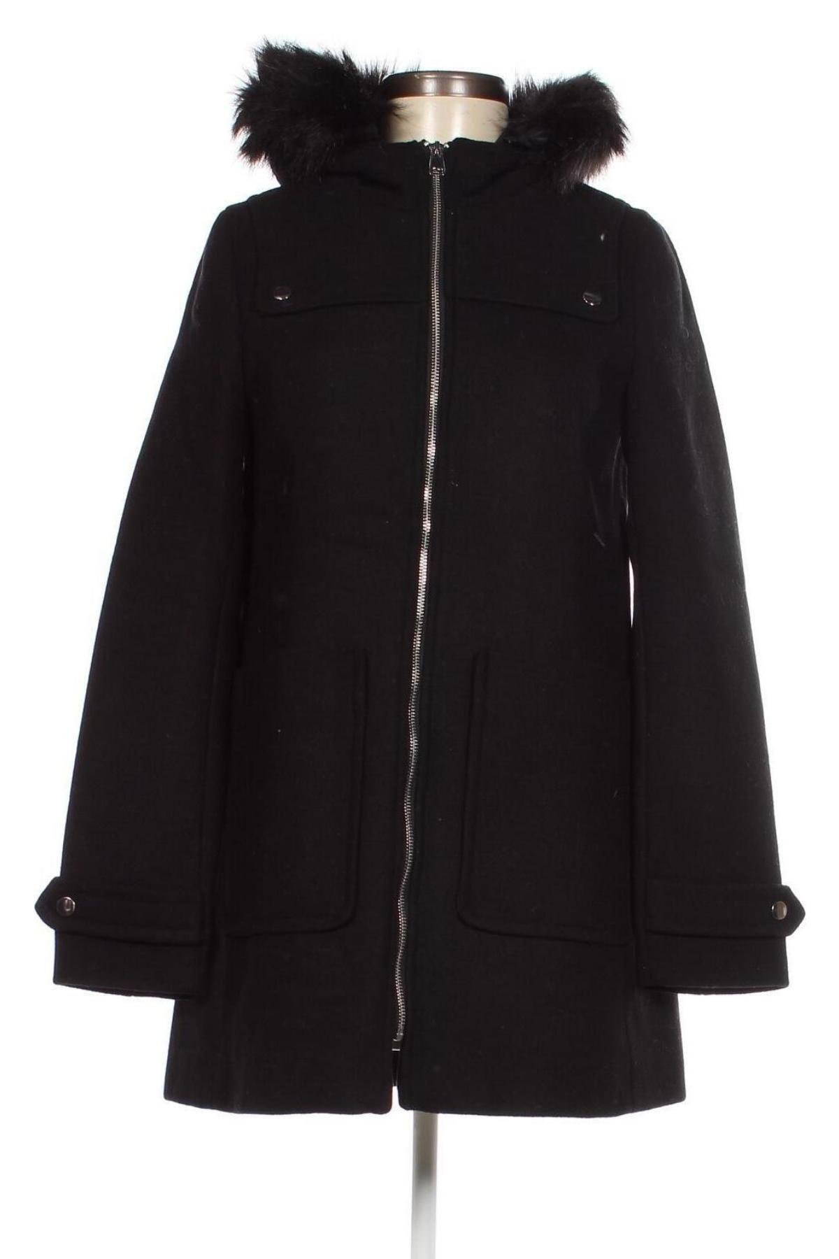 Дамско палто Pimkie, Размер S, Цвят Черен, Цена 32,68 лв.