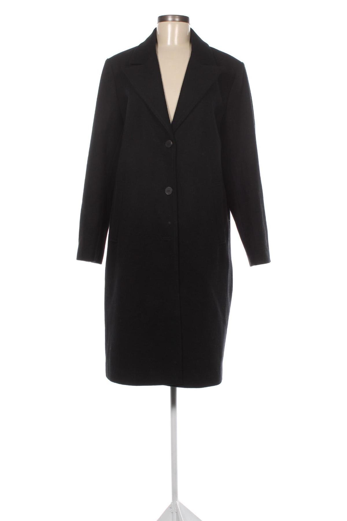 Γυναικείο παλτό Selected Femme, Μέγεθος M, Χρώμα Μαύρο, Τιμή 54,30 €