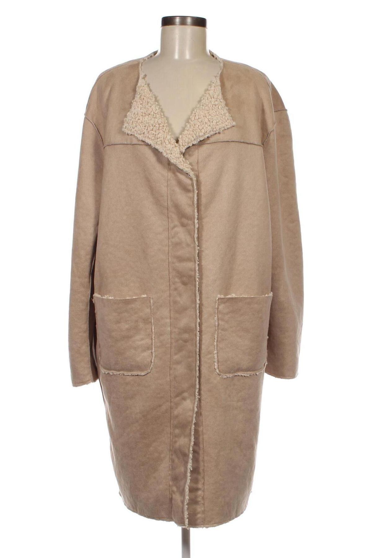 Γυναικείο παλτό The Korner, Μέγεθος L, Χρώμα  Μπέζ, Τιμή 38,51 €