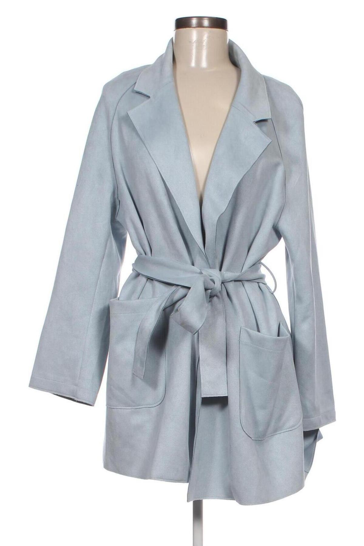 Palton de femei Zara, Mărime M, Culoare Albastru, Preț 447,37 Lei