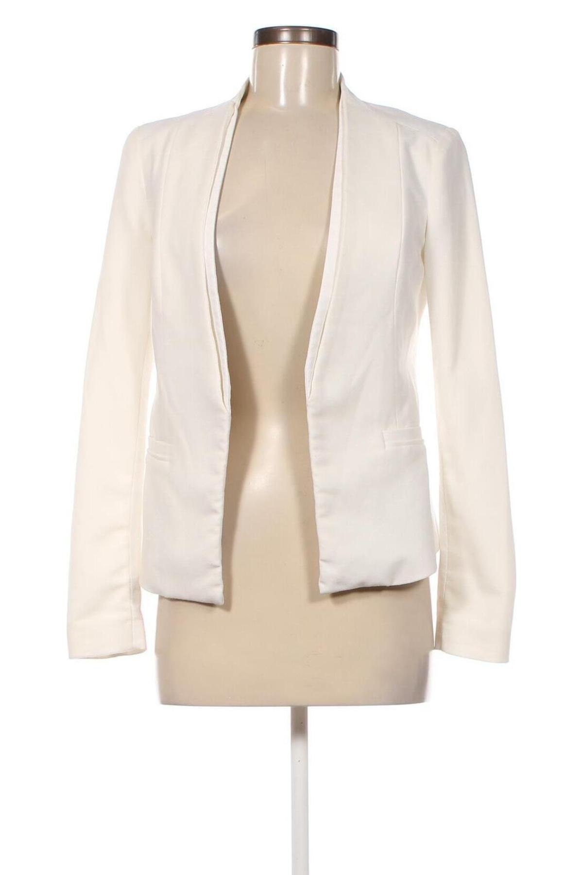 Damen Blazer New Look, Größe M, Farbe Weiß, Preis 22,46 €