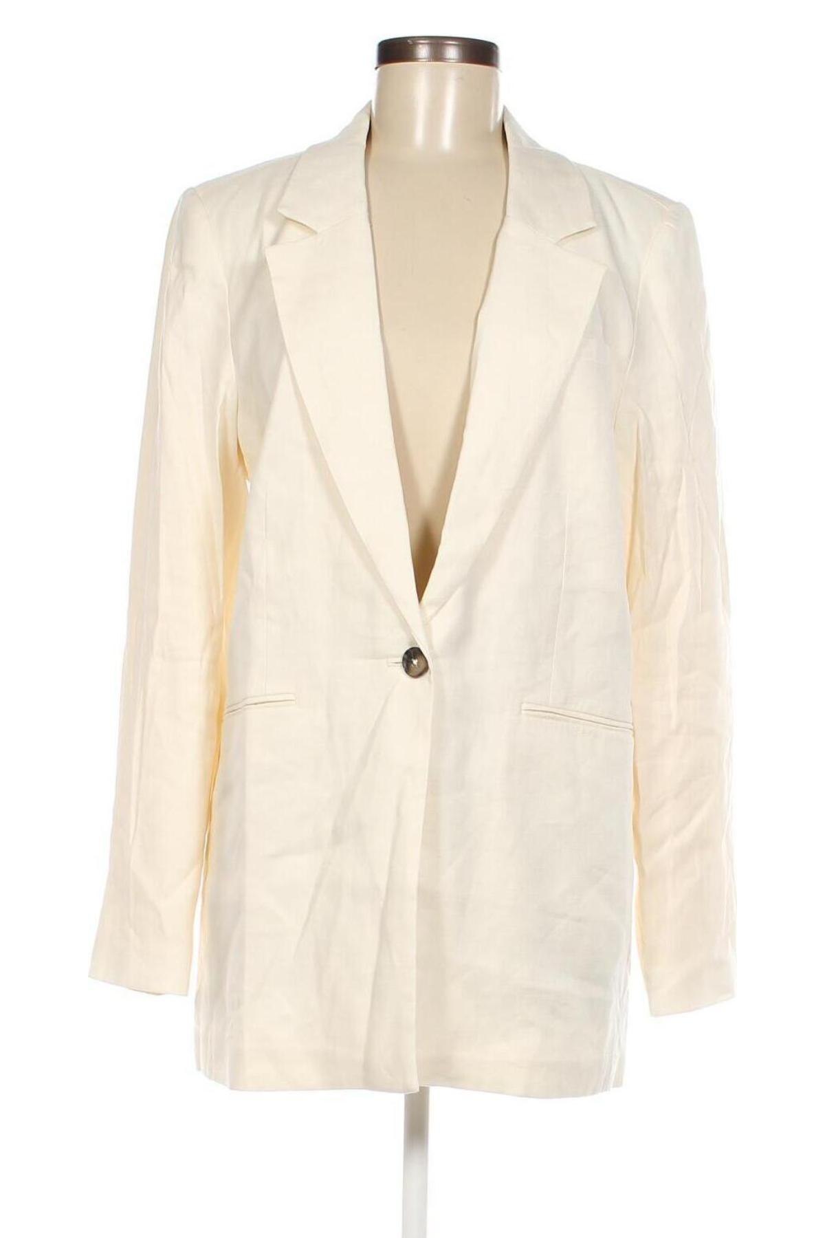 Γυναικείο σακάκι Stefanel, Μέγεθος L, Χρώμα Εκρού, Τιμή 88,72 €