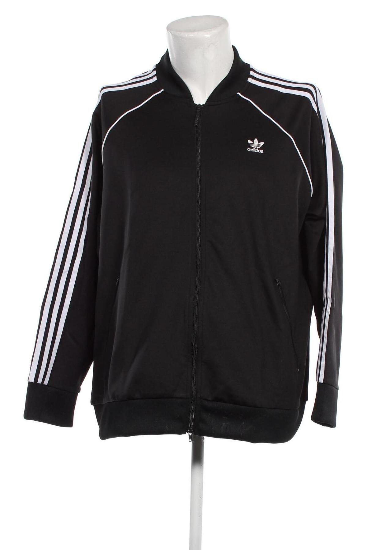 Дамско спортно горнище Adidas Originals, Размер 3XL, Цвят Черен, Цена 102,00 лв.