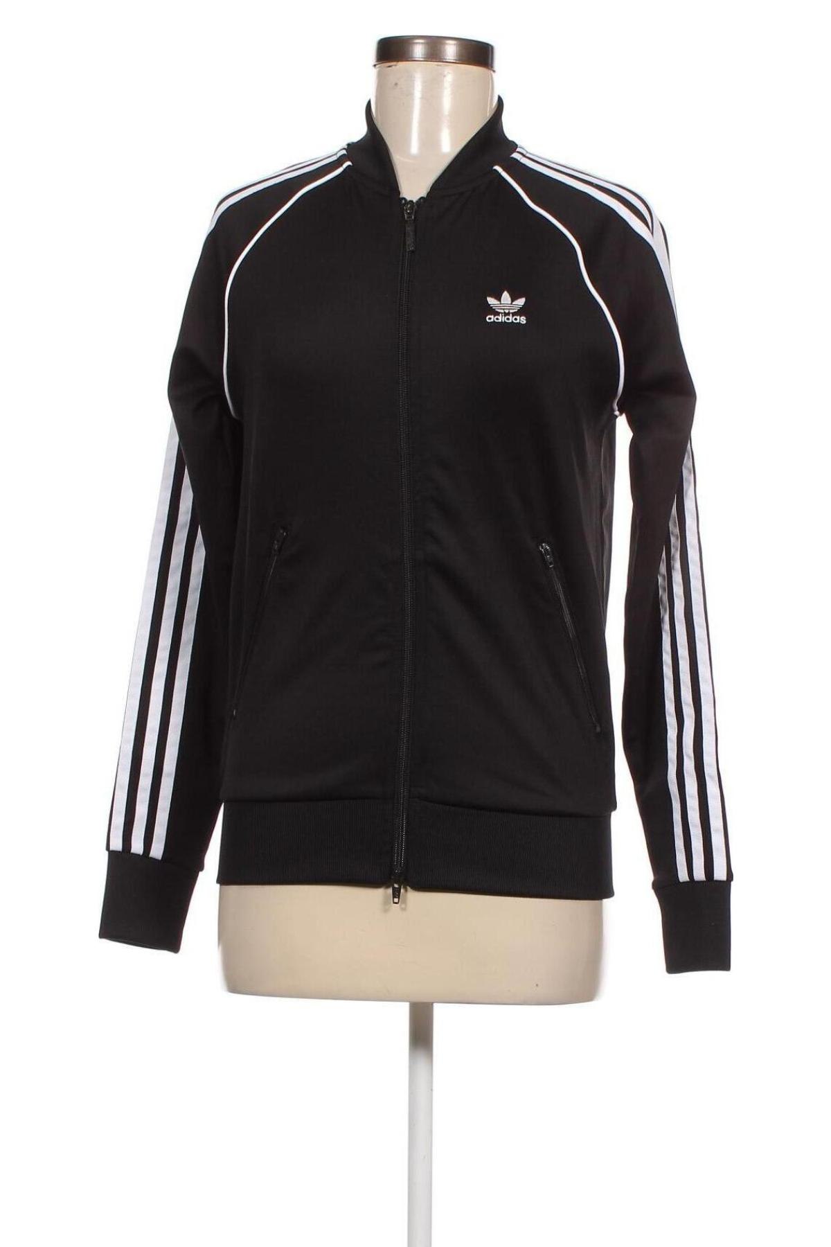 Дамско спортно горнище Adidas Originals, Размер XS, Цвят Черен, Цена 24,48 лв.