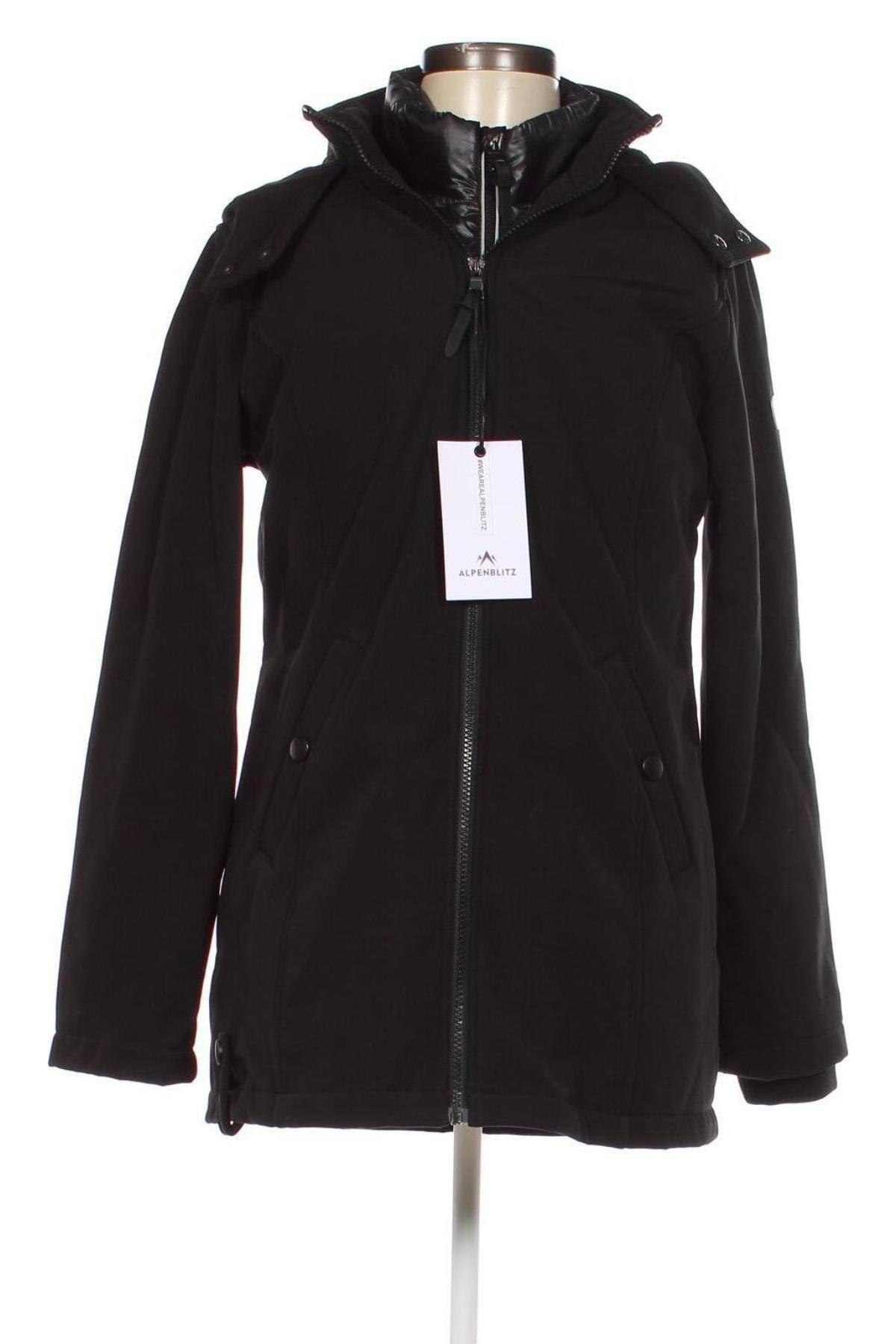 Γυναικείο μπουφάν Alpenblitz, Μέγεθος S, Χρώμα Μαύρο, Τιμή 20,57 €