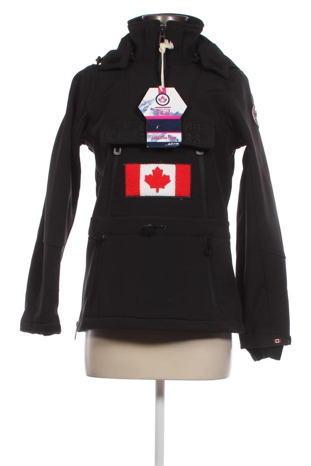 Γυναικείο μπουφάν Canadian Peak, Μέγεθος S, Χρώμα Μαύρο, Τιμή 57,76 €