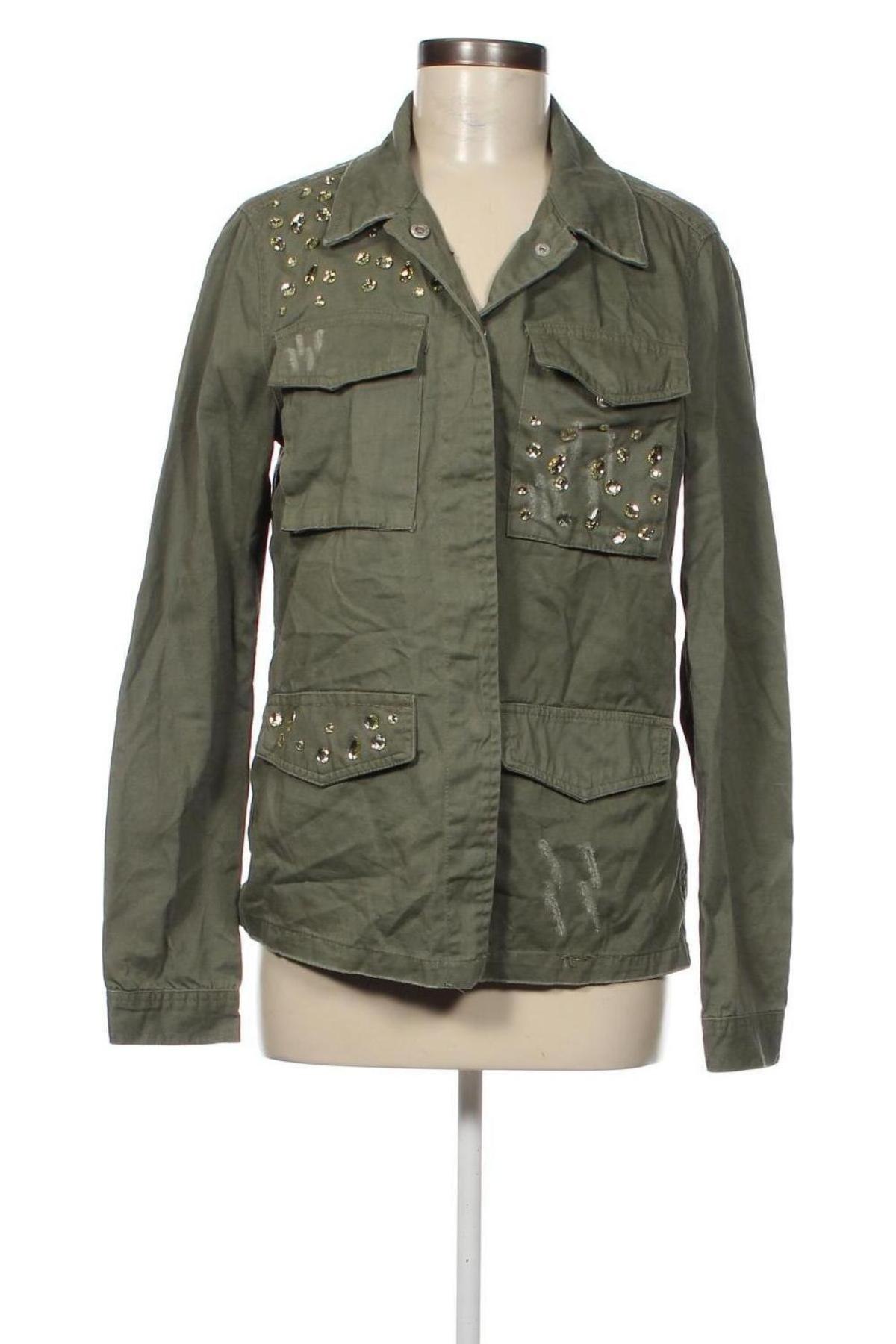 Γυναικείο μπουφάν Jean Pascale, Μέγεθος S, Χρώμα Πράσινο, Τιμή 9,50 €