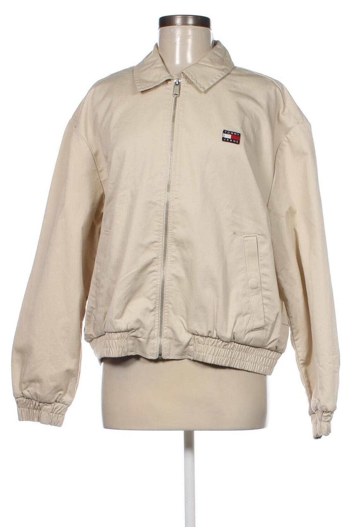 Damenjacke Tommy Jeans, Größe L, Farbe Beige, Preis 80,99 €