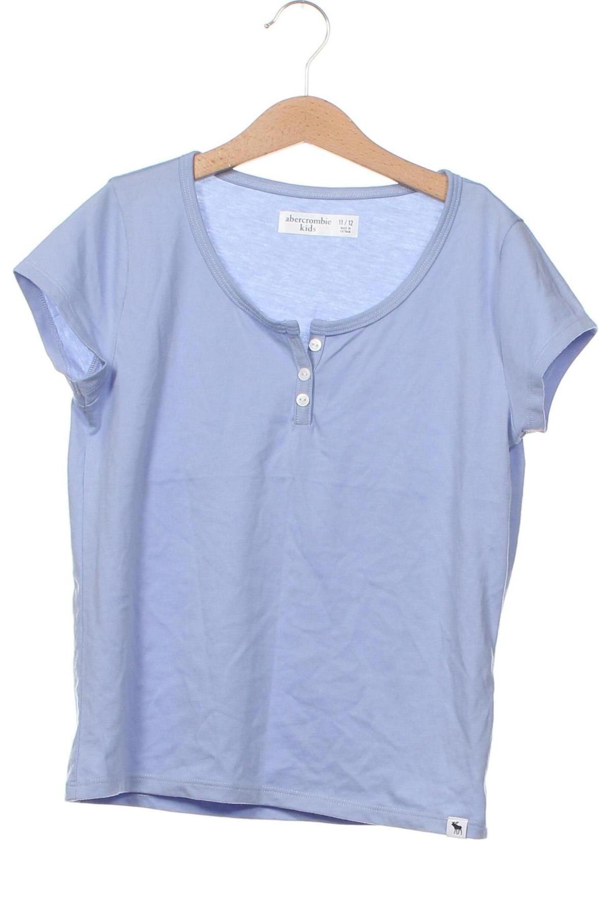 Kinder Shirt Abercrombie Kids, Größe 11-12y/ 152-158 cm, Farbe Blau, Preis 6,58 €
