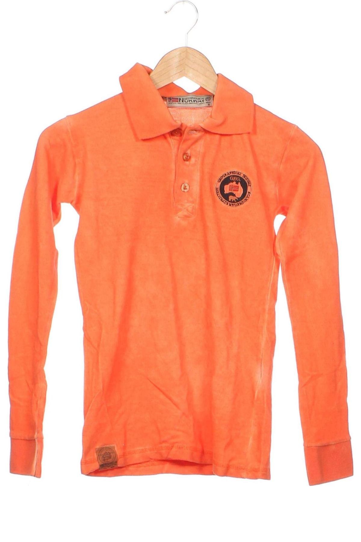 Детска блуза Geographical Norway, Размер 7-8y/ 128-134 см, Цвят Оранжев, Цена 21,16 лв.