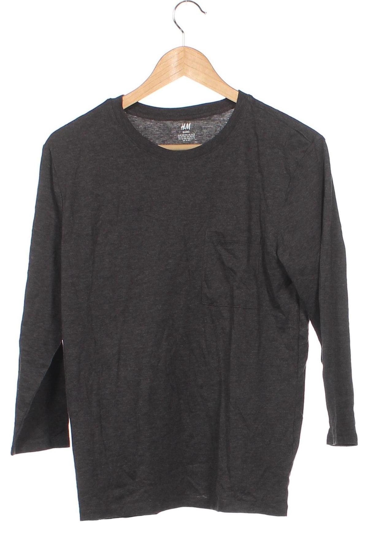 Kinder Shirt H&M, Größe 12-13y/ 158-164 cm, Farbe Grau, Preis € 2,38